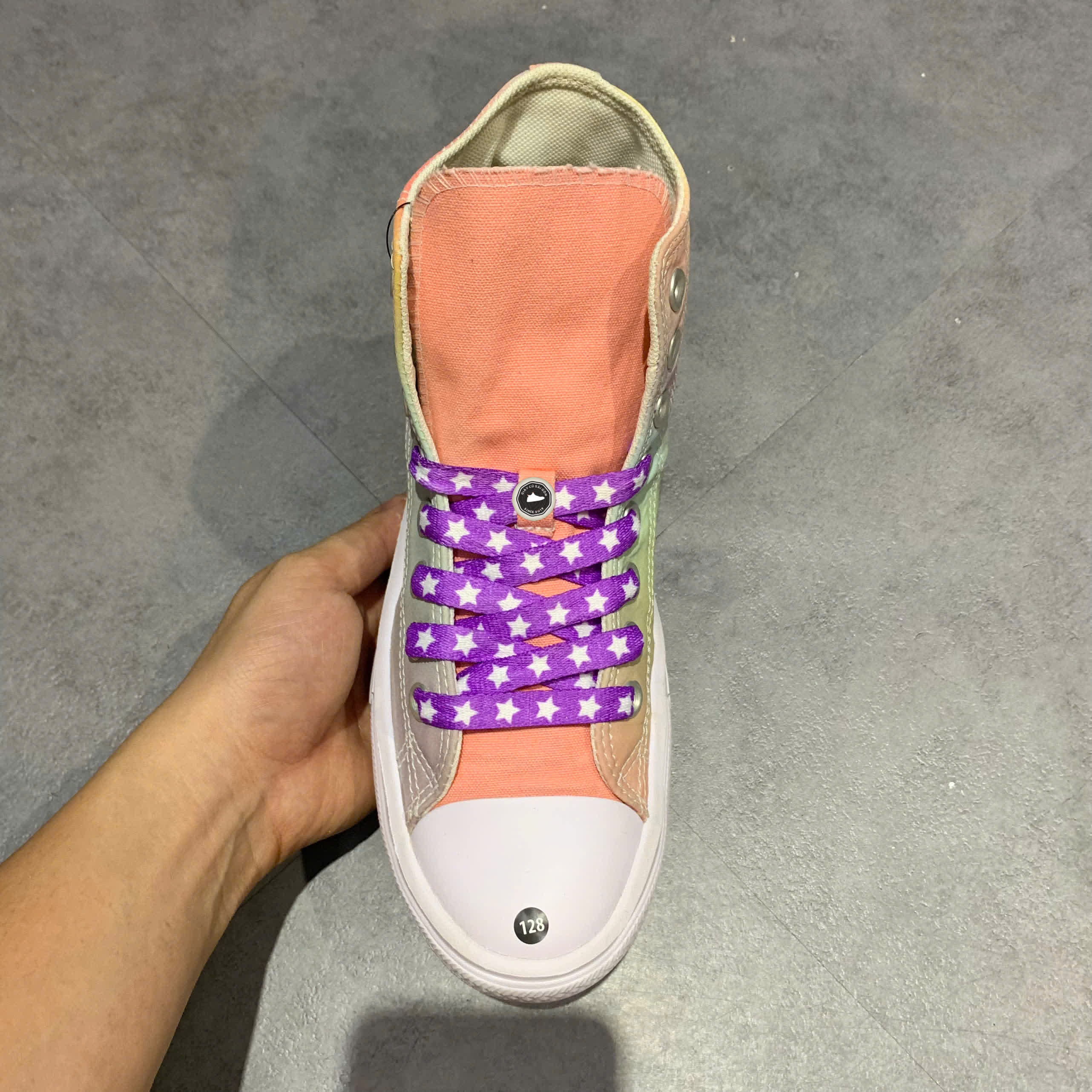 CONVERSE CHUCK TAYLOR ALL STAR MOVE PLATFORM HIGH 'RAINBOW OMBRE' A03626C SIZE 37.5 - GIÀY 2HAND CHÍNH HÃNG