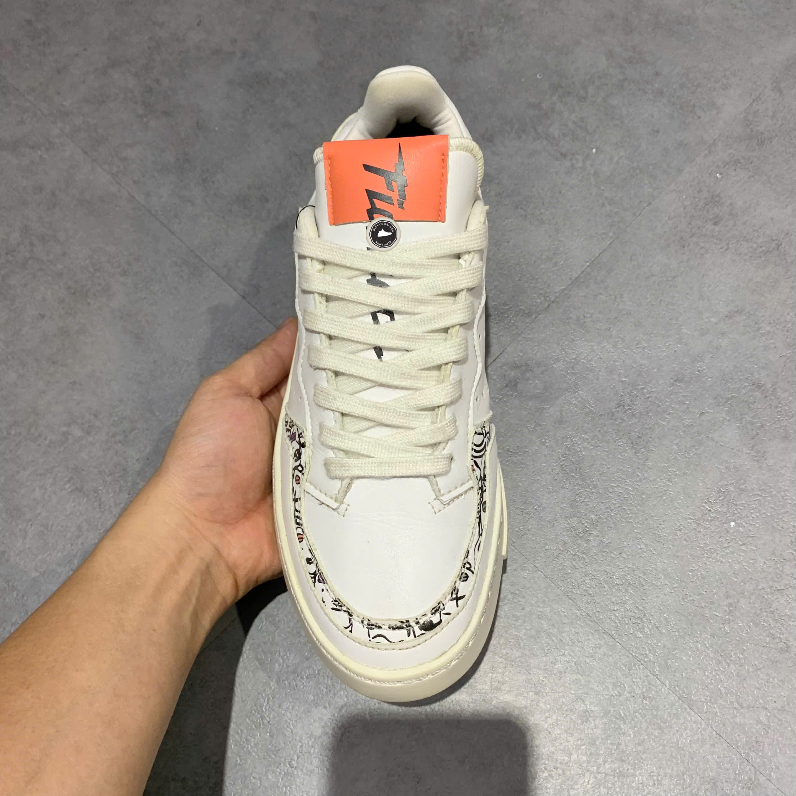 ADIDAS X FIORUCCI WOMEN'S SUPERCOURT 'SEMI CORAL' EH1019 SIZE 38 2/3 - GIÀY 2HAND CHÍNH HÃNG