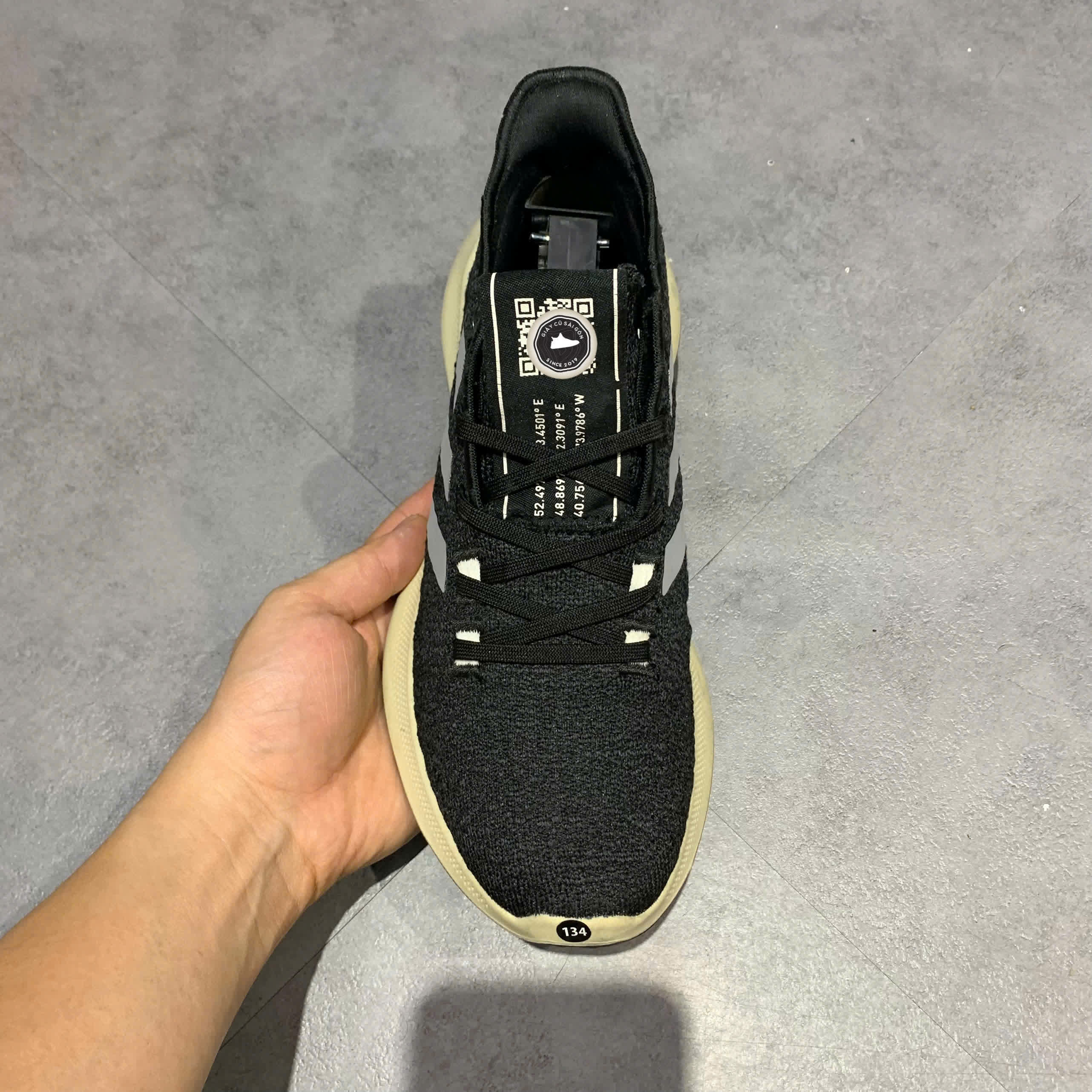 ADIDAS SENSEBOUNCE 'CORE BLACK' – G27384 – SIZE 38 2/3 – GIÀY 2HAND CHÍNH HÃNG