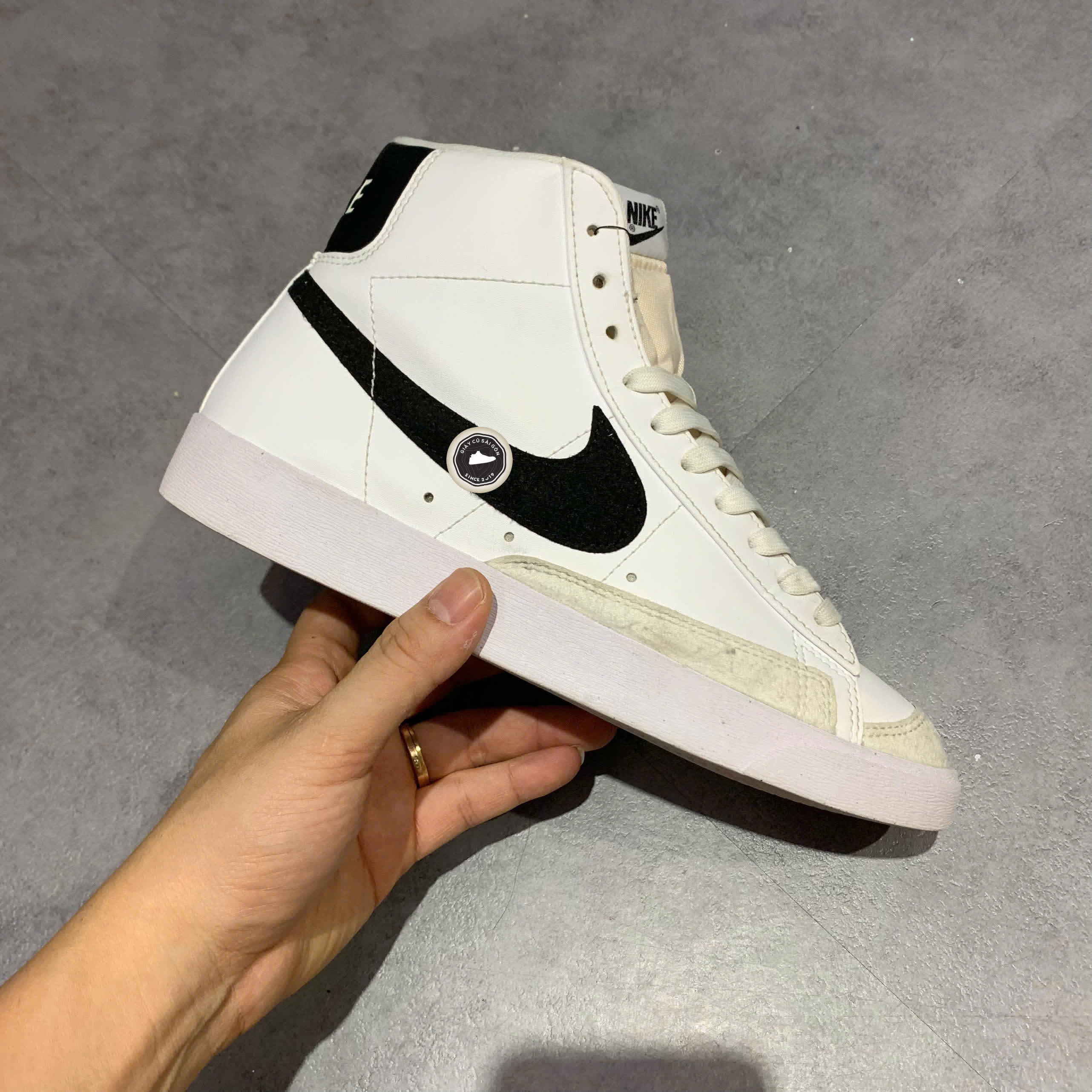 NIKE BLAZER MID '77 NEXT NATURE DO1344 101 SIZE 38.5 - GIÀY 2HAND CHÍNH HÃNG