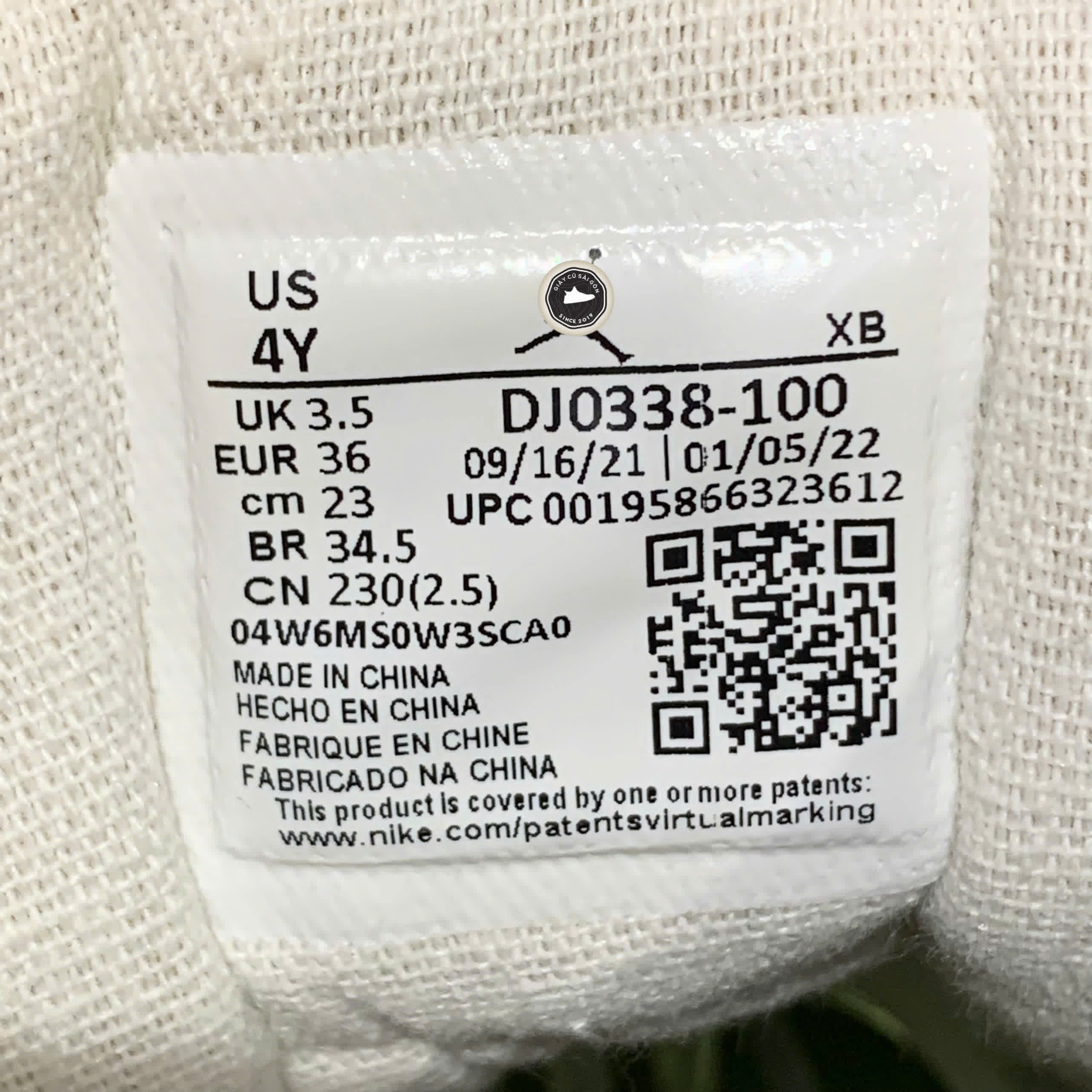 AIR JORDAN 1 MID SE GS 'PASTEL GRIND' – DJ0338 100 – SIZE 36 – GIÀY 2HAND CHÍNH HÃNG