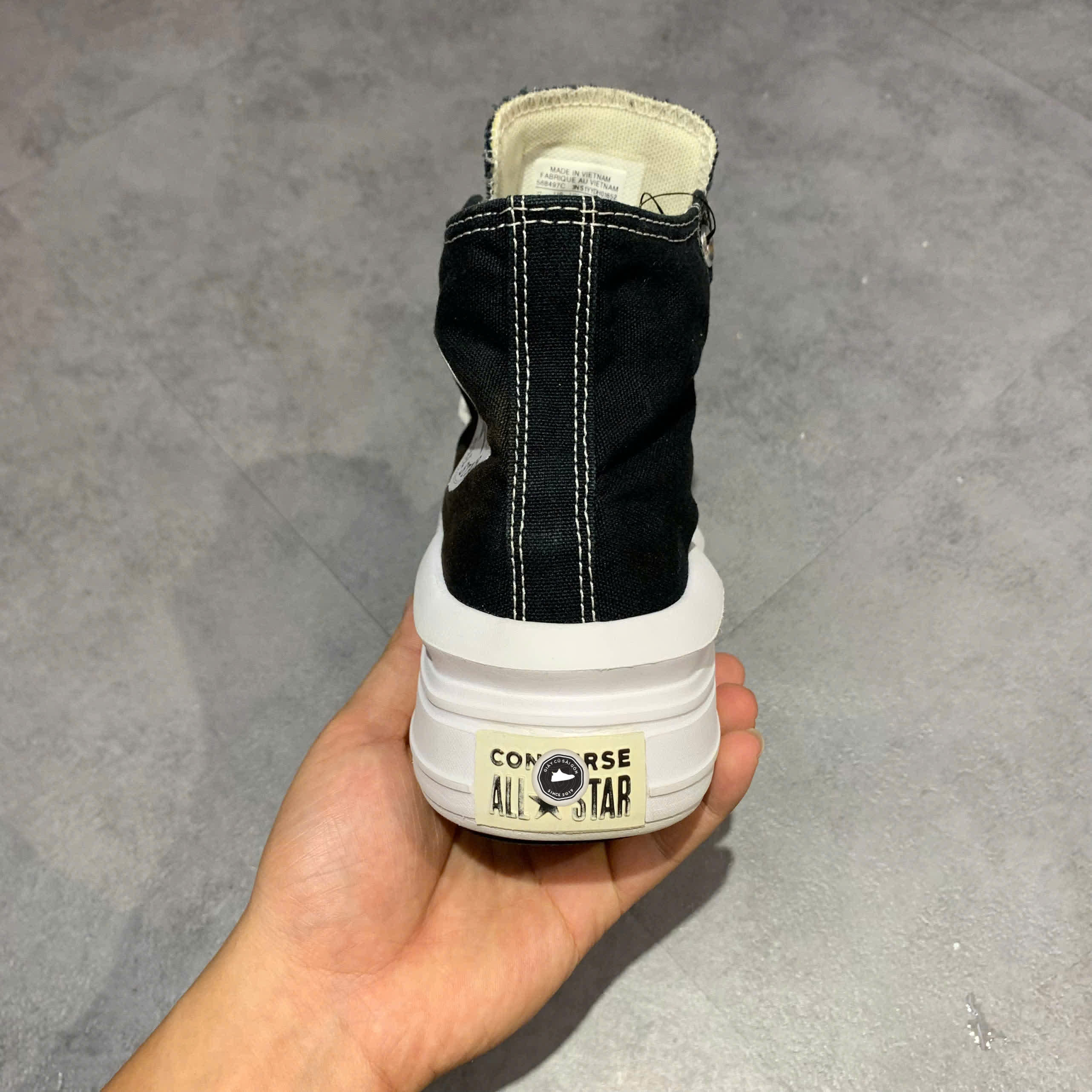 CONVERSE CHUCK TAYLOR ALL STAR MOVE PLATFORM 568497C SIZE 37.5 - GIÀY 2HAND CHÍNH HÃNG