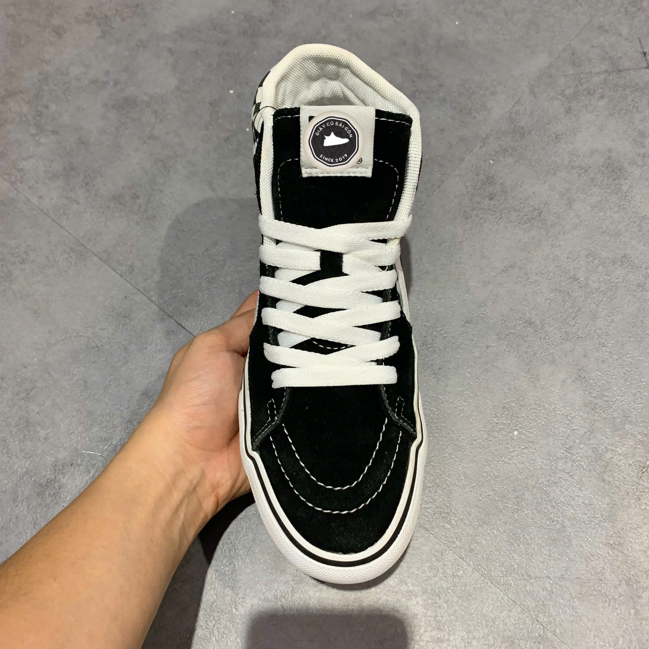 VANS SK8-HI PLATFORM 2.0 CHECKERBOARD SIZE 37 - GIÀY 2HAND CHÍNH HÃNG