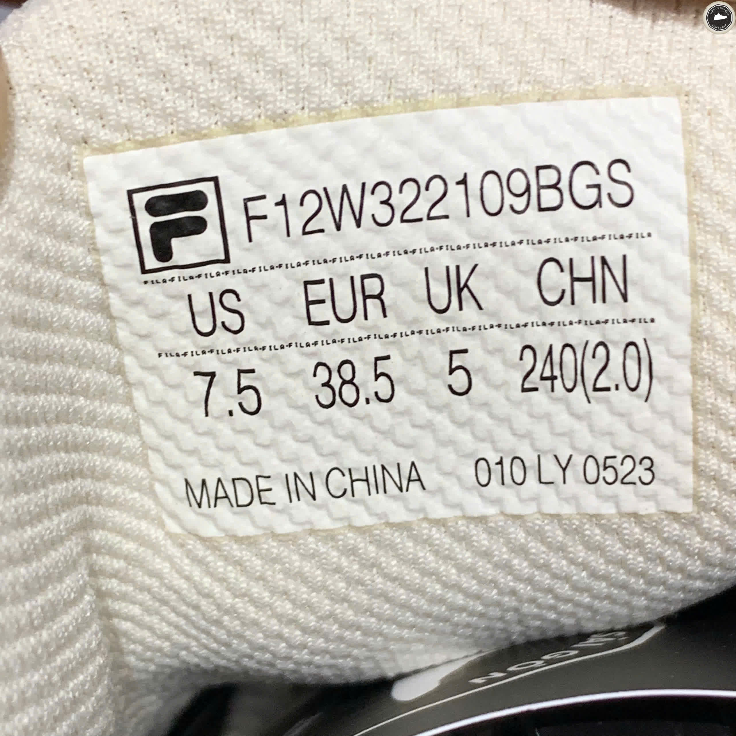 FILA MARS 1S SNEAKERS F12W322109BGS - SIZE 38.5 - GIÀY 2HAND CHÍNH HÃNG