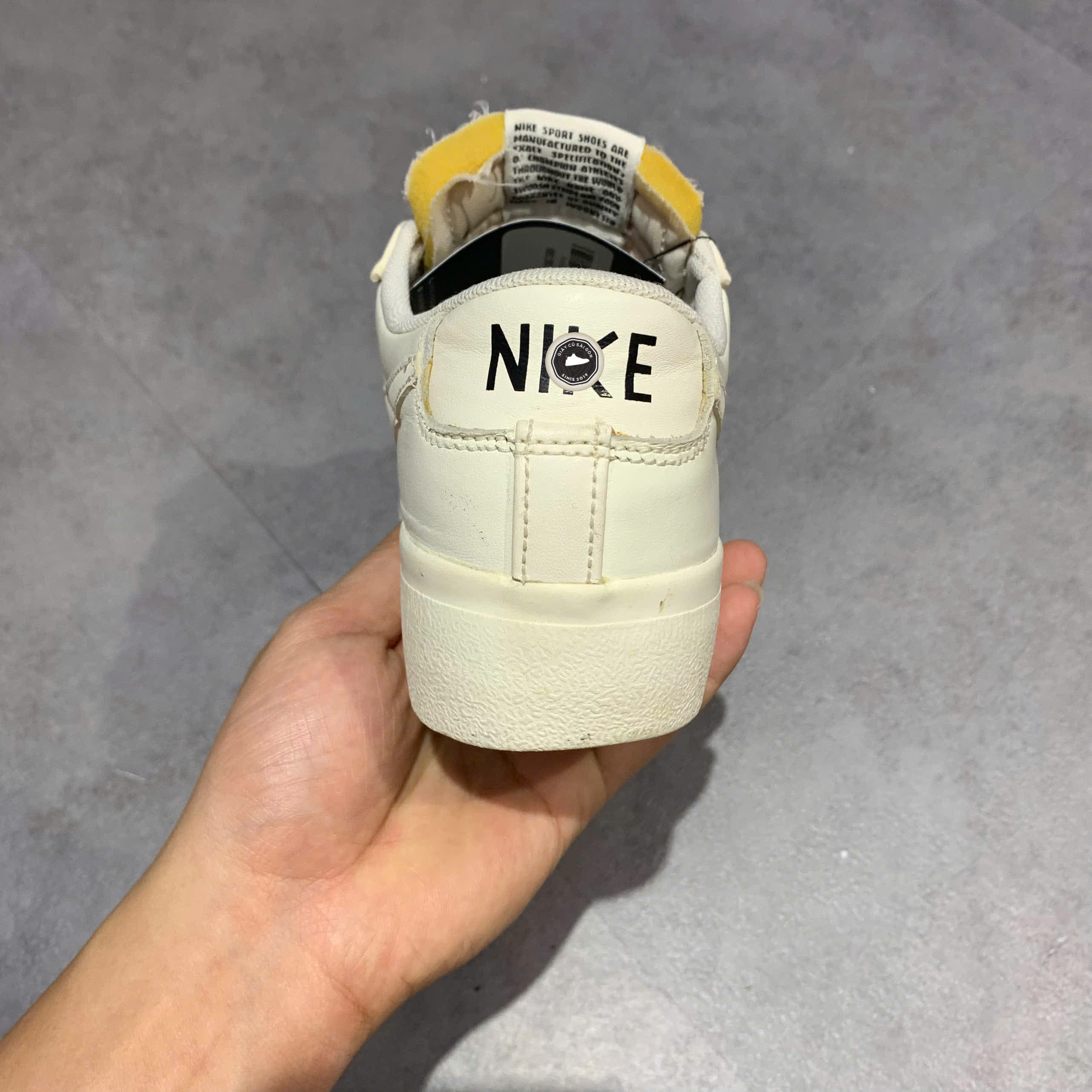 GIÀY NIKE BLAZER LOW PLATFORM 'TRIPLE SAIL' DJ0292-105 SIZE 37.5 - GIÀY 2HAND CHÍNH HÃNG