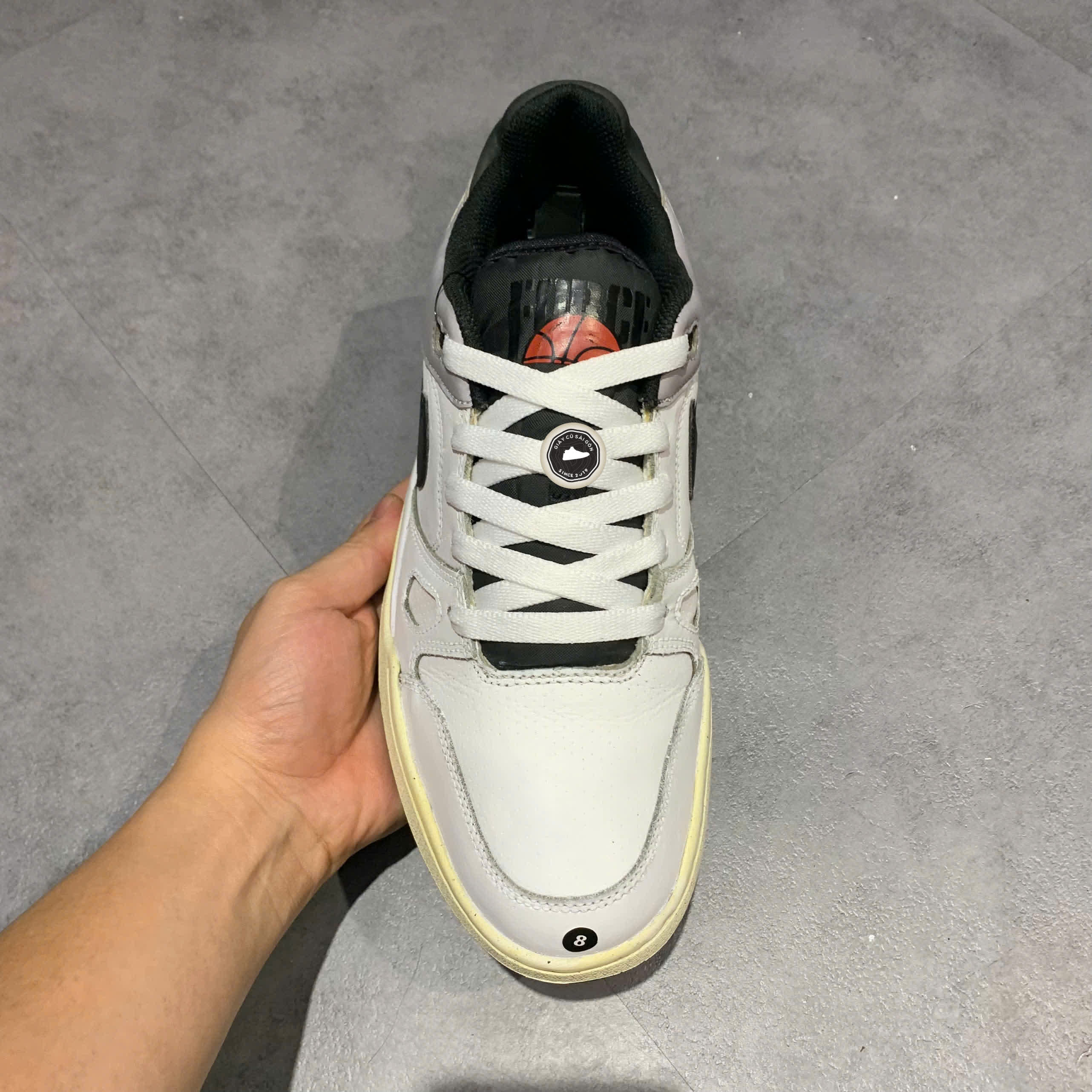 GIÀY NIKE FULL FORCE LOW 'WHITE BLACK' FB1362-101 SIZE 42 - GIÀY 2HAND CHÍNH HÃNG PVN18333