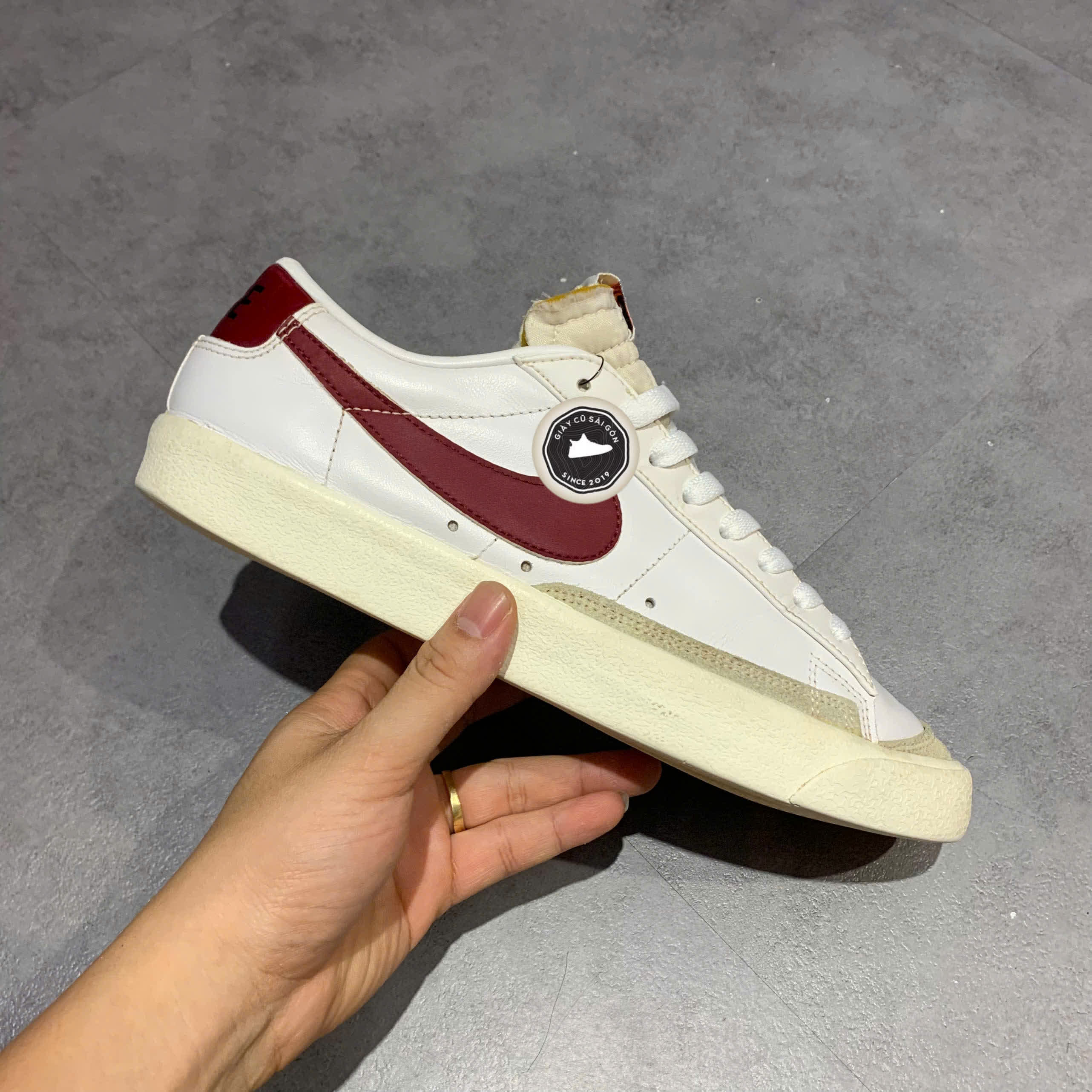 NIKE BLAZER LOW VINTAGE TEAM RED DA6364 102 SIZE 42.5 – GIÀY 2HAND CHÍNH HÃNG