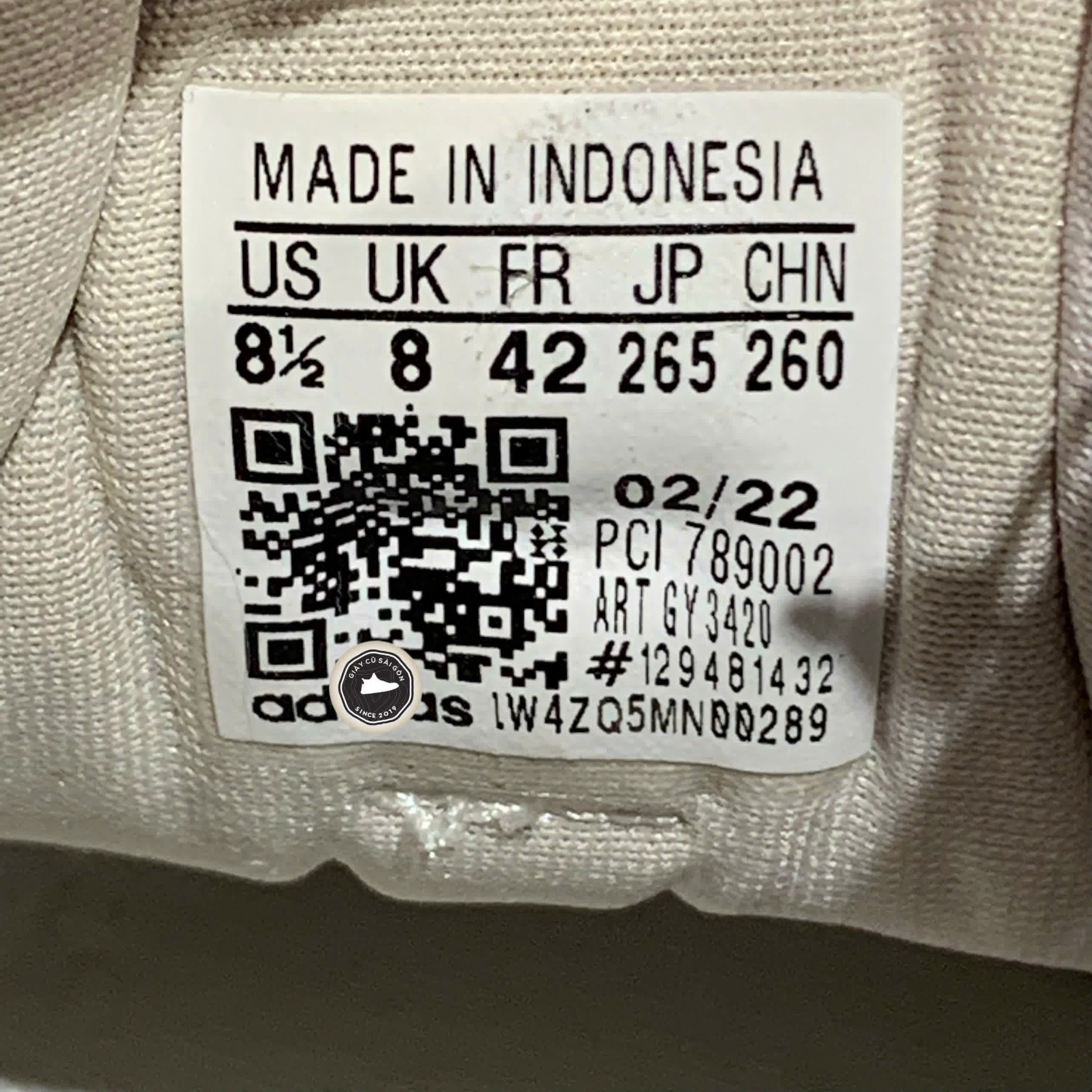 ADIDAS ORIGINALS SUPERSTAR 'WHITE CREAM BROWN' – GY3420 – SIZE 42 – GIÀY 2HAND CHÍNH HÃNG
