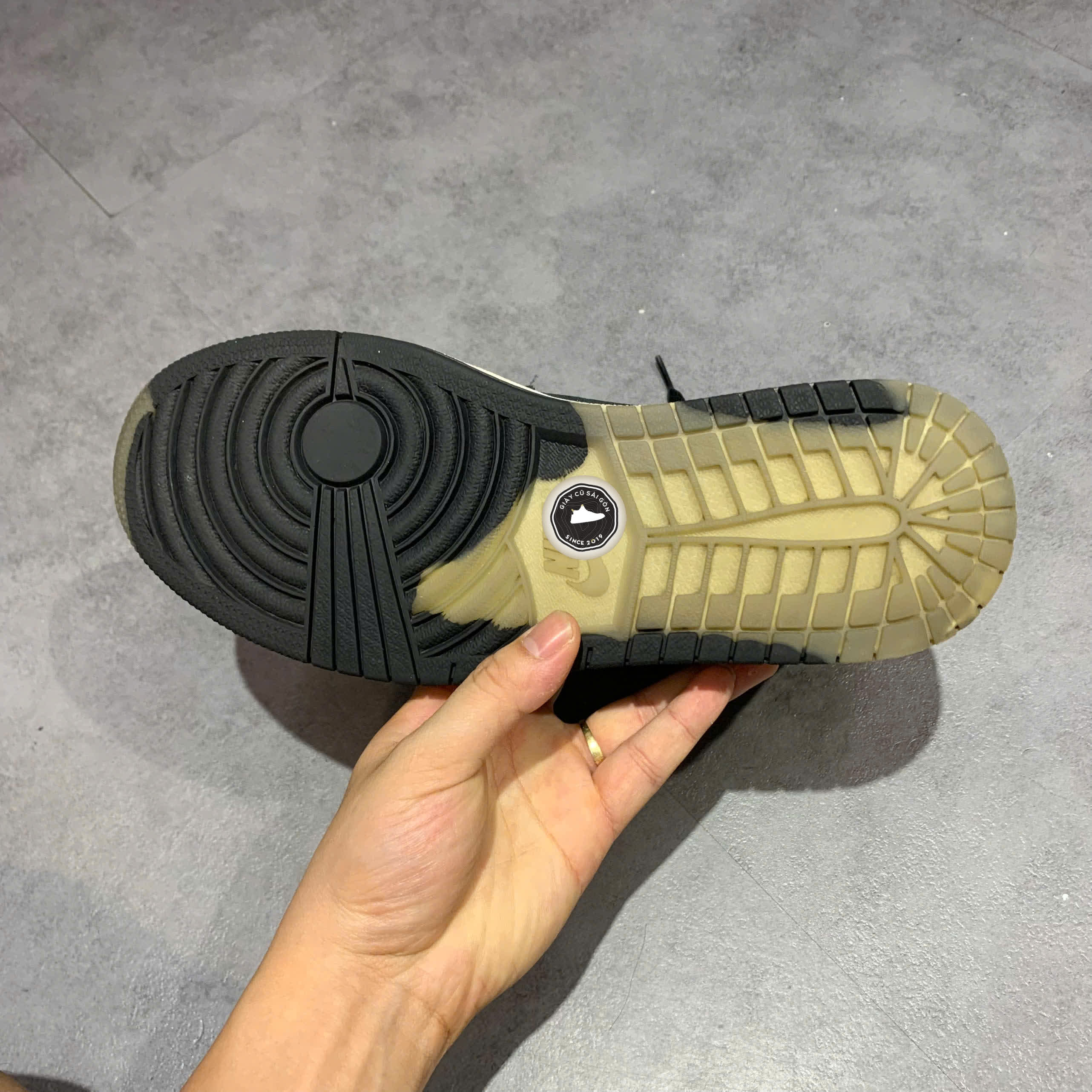 GIÀY NIKE AIR JORDAN 1 HIGH ELEMENT GORE-TEX BLACK PARTICLE GREY DB2889-001 SIZE 42 - GIÀY 2HAND CHÍNH HÃNG PVN18373