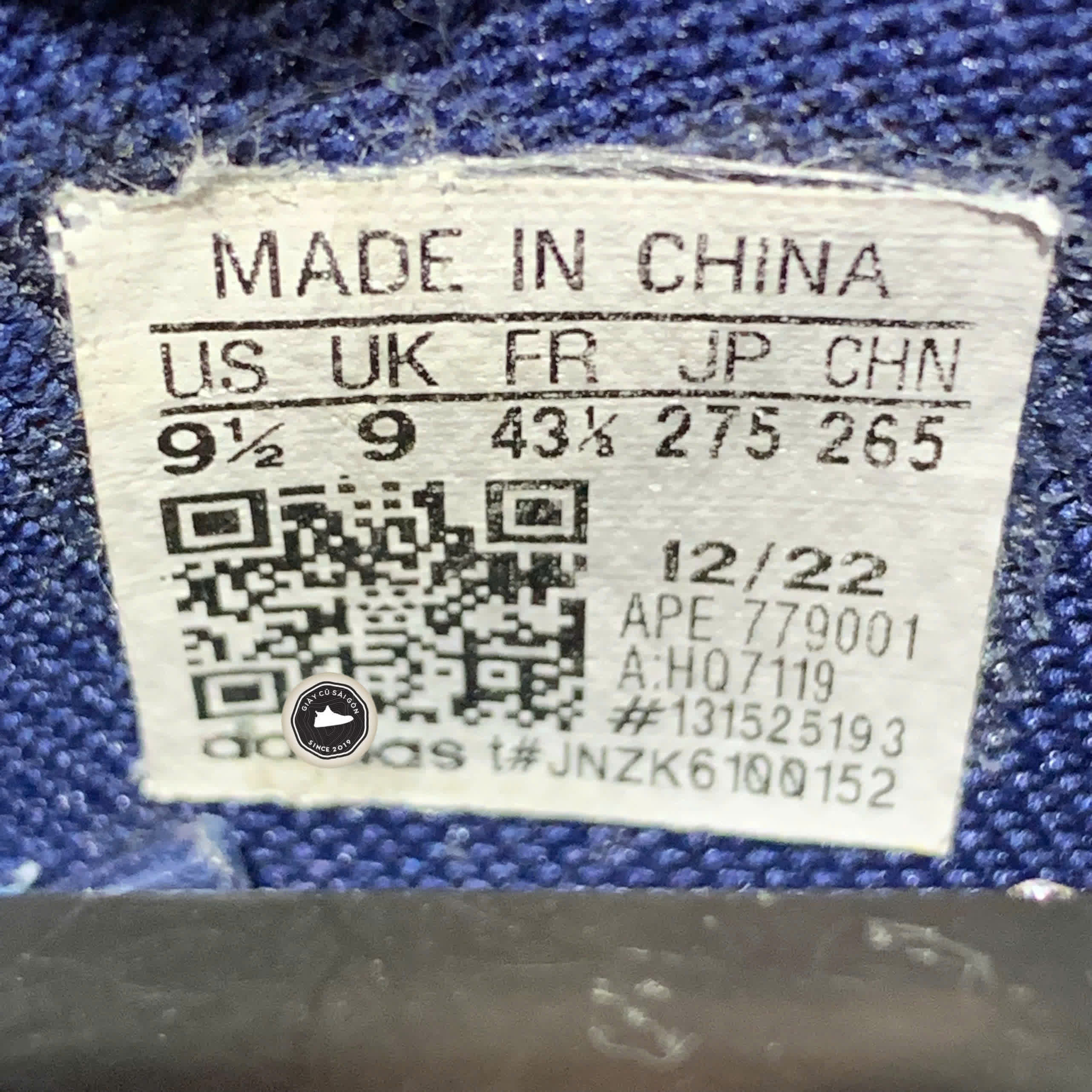 ADIDAS DROP STEP LOW 'OFF WHITE HALO BLUE' HQ7119 SIZE 43 1/3 - GIÀY 2HAND CHÍNH HÃNG