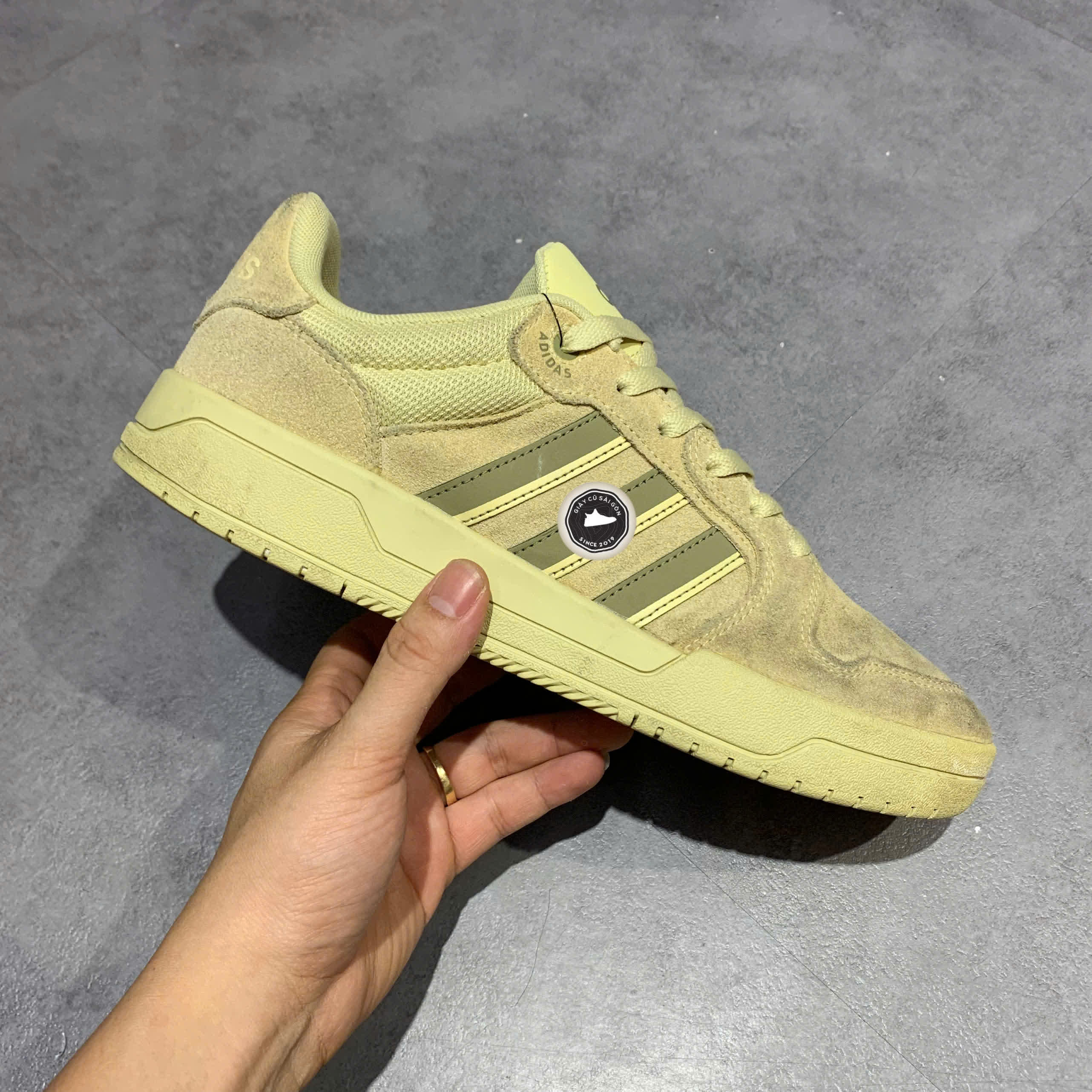 GIÀY ADIDAS NEO SHOES SKATE 'YELLOW' GW9675 SIZE 43 1/3 - GIÀY 2HAND CHÍNH HÃNG