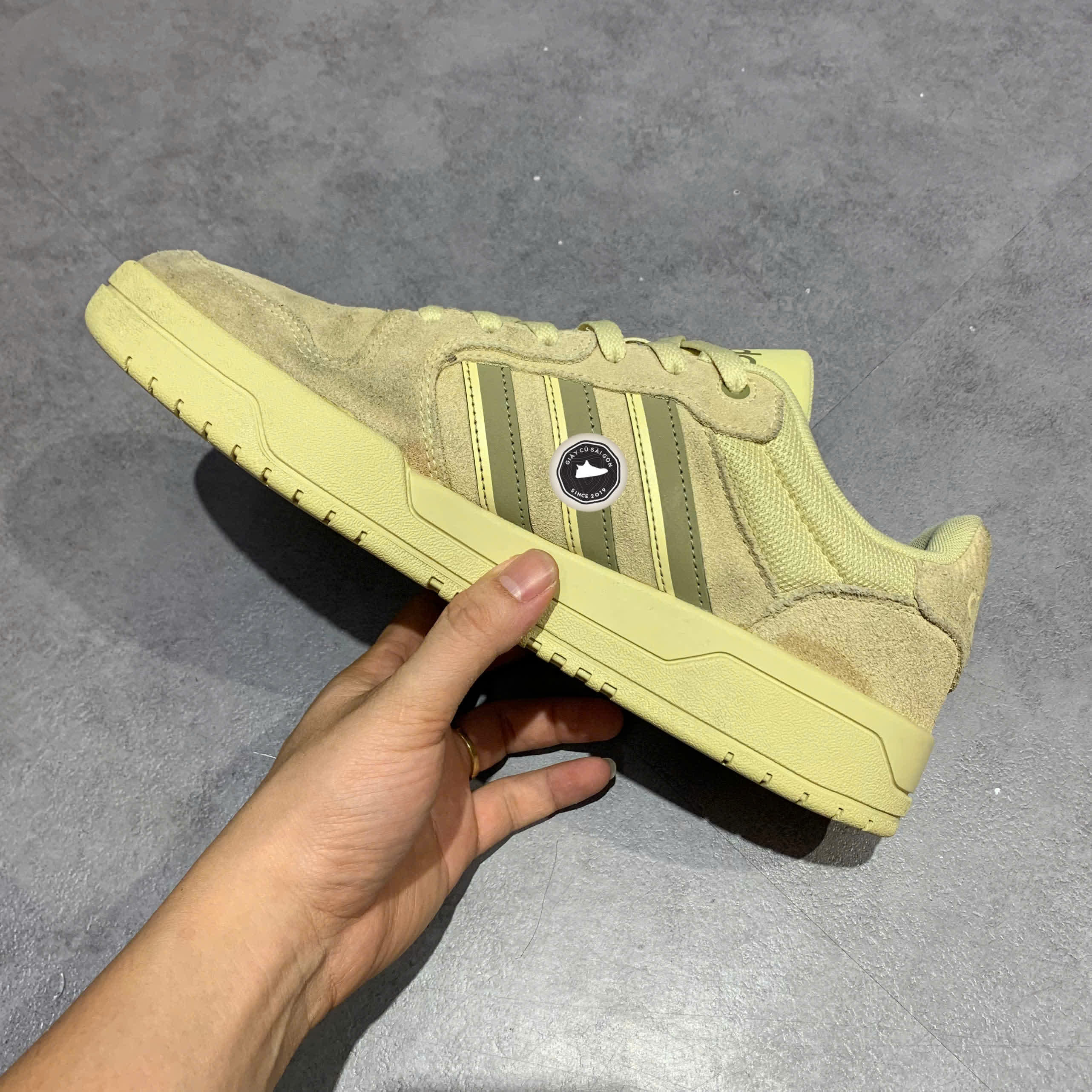 GIÀY ADIDAS NEO SHOES SKATE 'YELLOW' GW9675 SIZE 43 1/3 - GIÀY 2HAND CHÍNH HÃNG