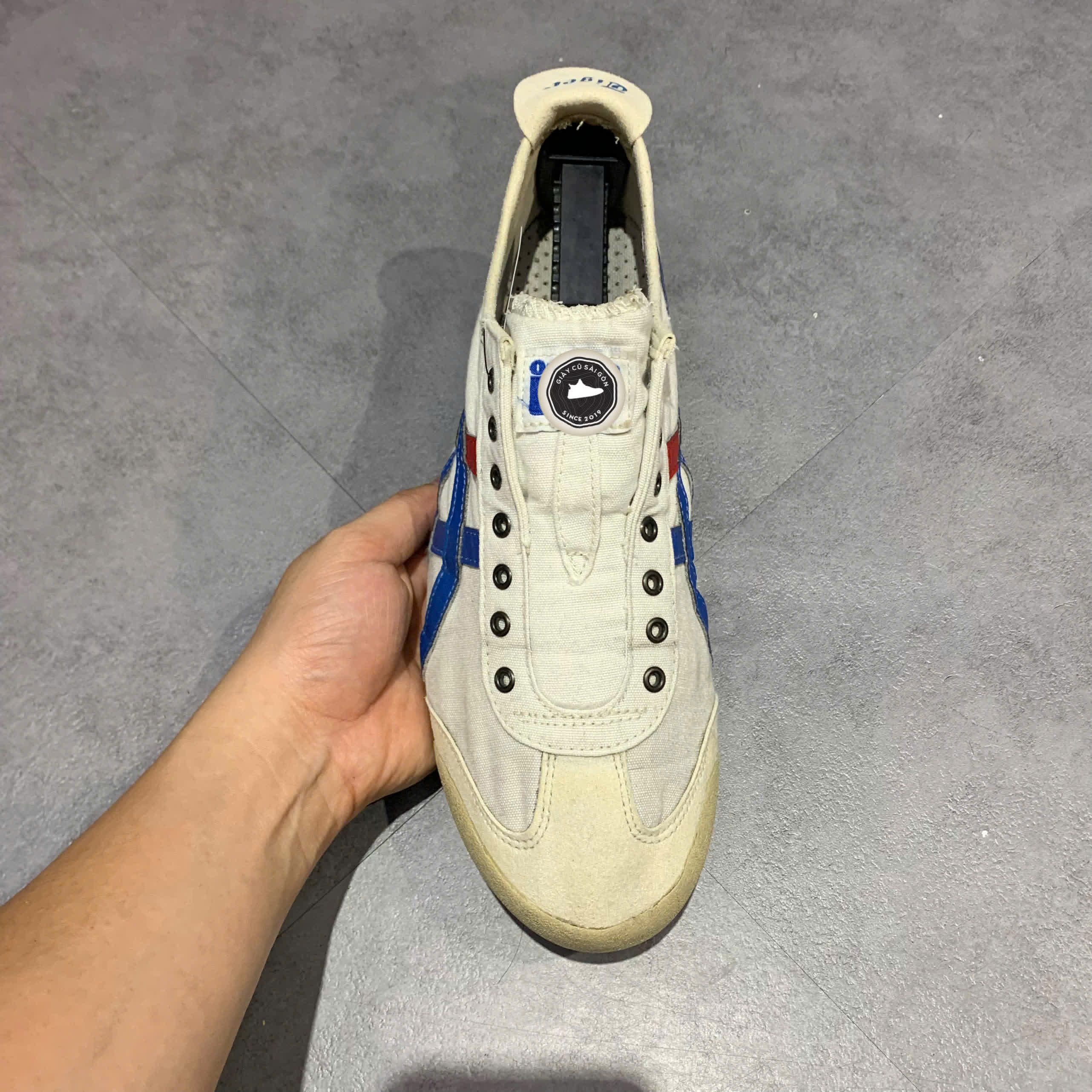 GIÀY ONITSUKA TIGER MEXICO 66 SLIP-ON D3K0N SIZE 43.5 – GIÀY 2HAND CHÍNH HÃNG