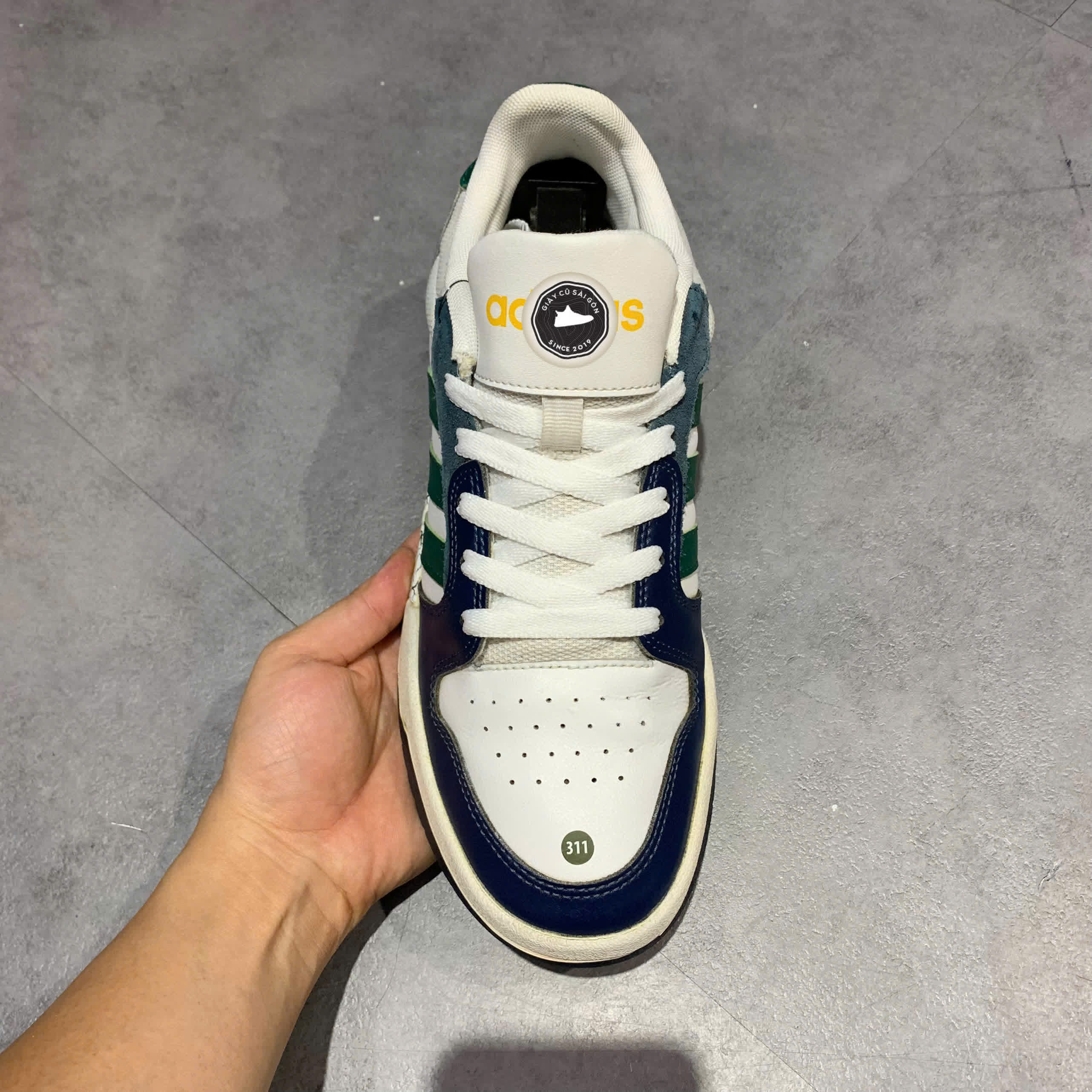 GIÀY ADIDAS ENTRAP 'WHITE BLUE GREEN' FZ1119 SIZE 43 1/3