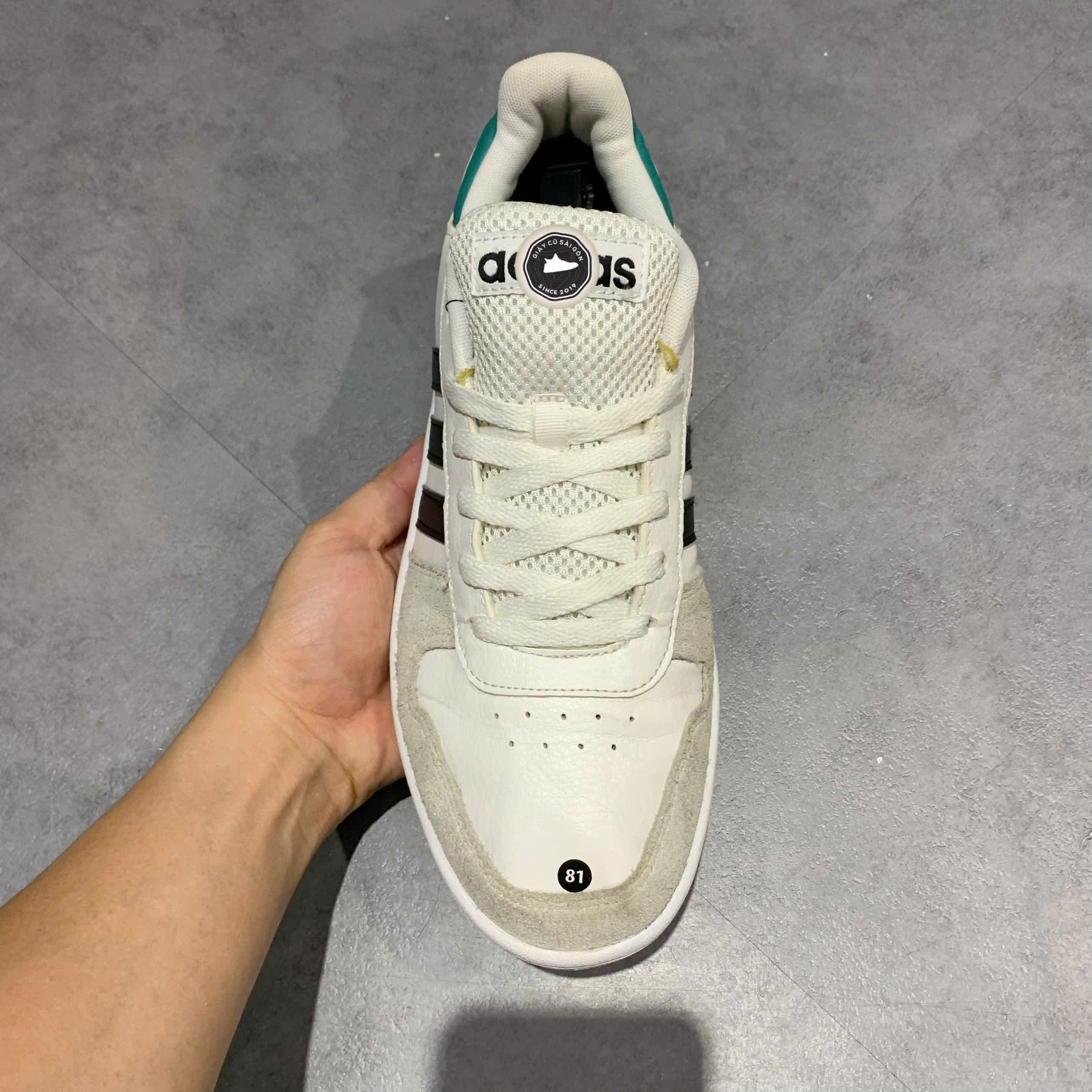 ADIDAS HOOPS 2.0 EE7799 SIZE 43 1/3 - GIÀY 2HAND CHÍNH HÃNG