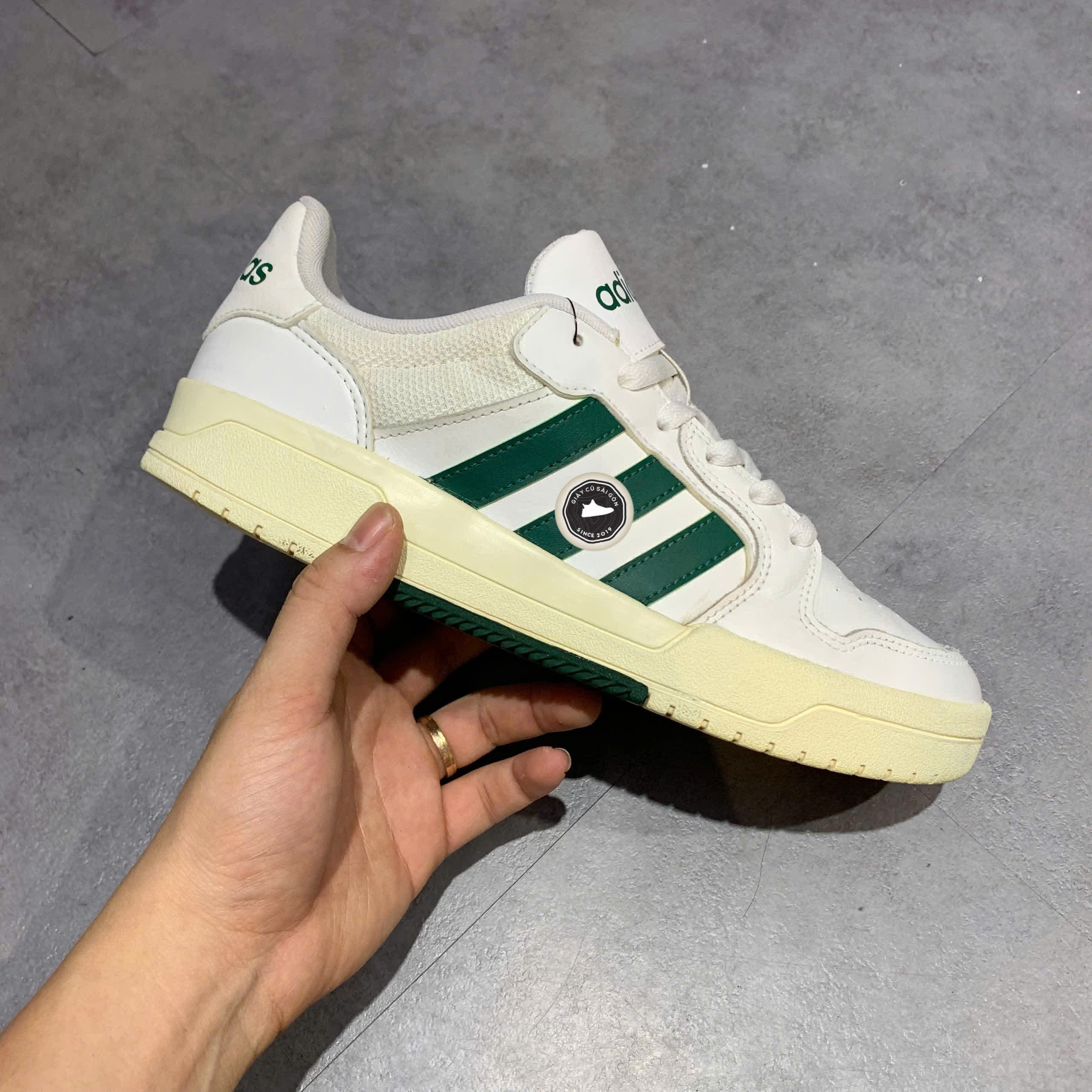 👟 ADIDAS NEO ENTRAP 'WHITE GREEN' EH1686 SIZE 41 1/3 - GIÀY 2HAND CHÍNH HÃNG 👟