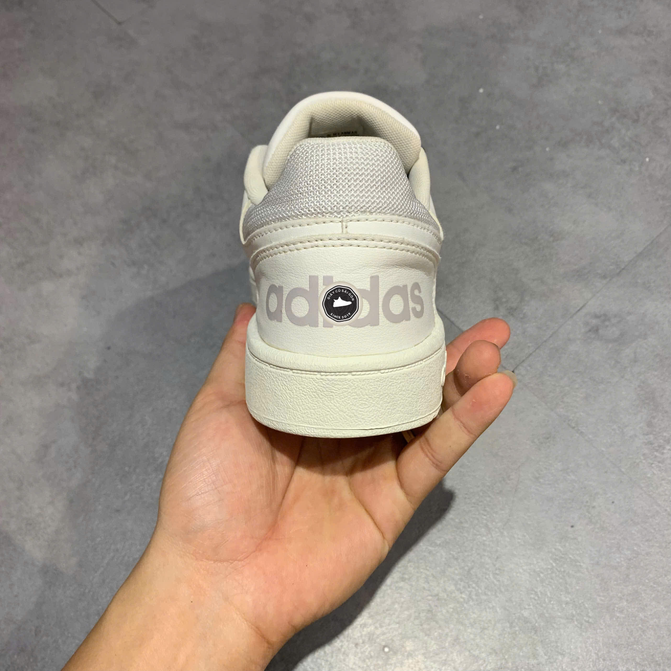 ADIDAS HOOPS 2.0 'CLOUD WHITE' – DB1085 – SIZE 41 1/3 – GIÀY 2HAND CHÍNH HÃNG