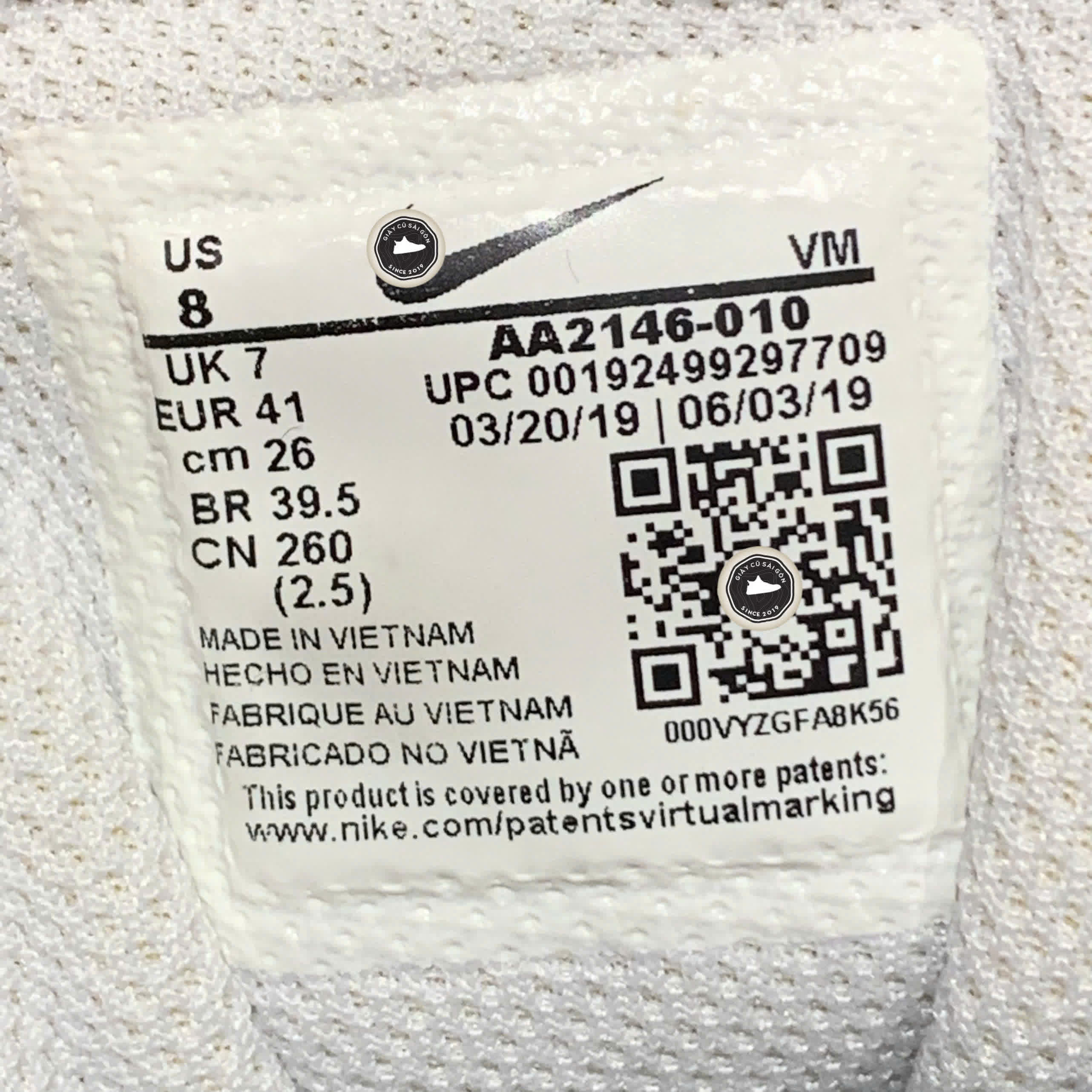 👟 NIKE AIR MAX AXIS PURE PLATINUM SIZE 41 - GIÀY 2HAND CHÍNH HÃNG 👟