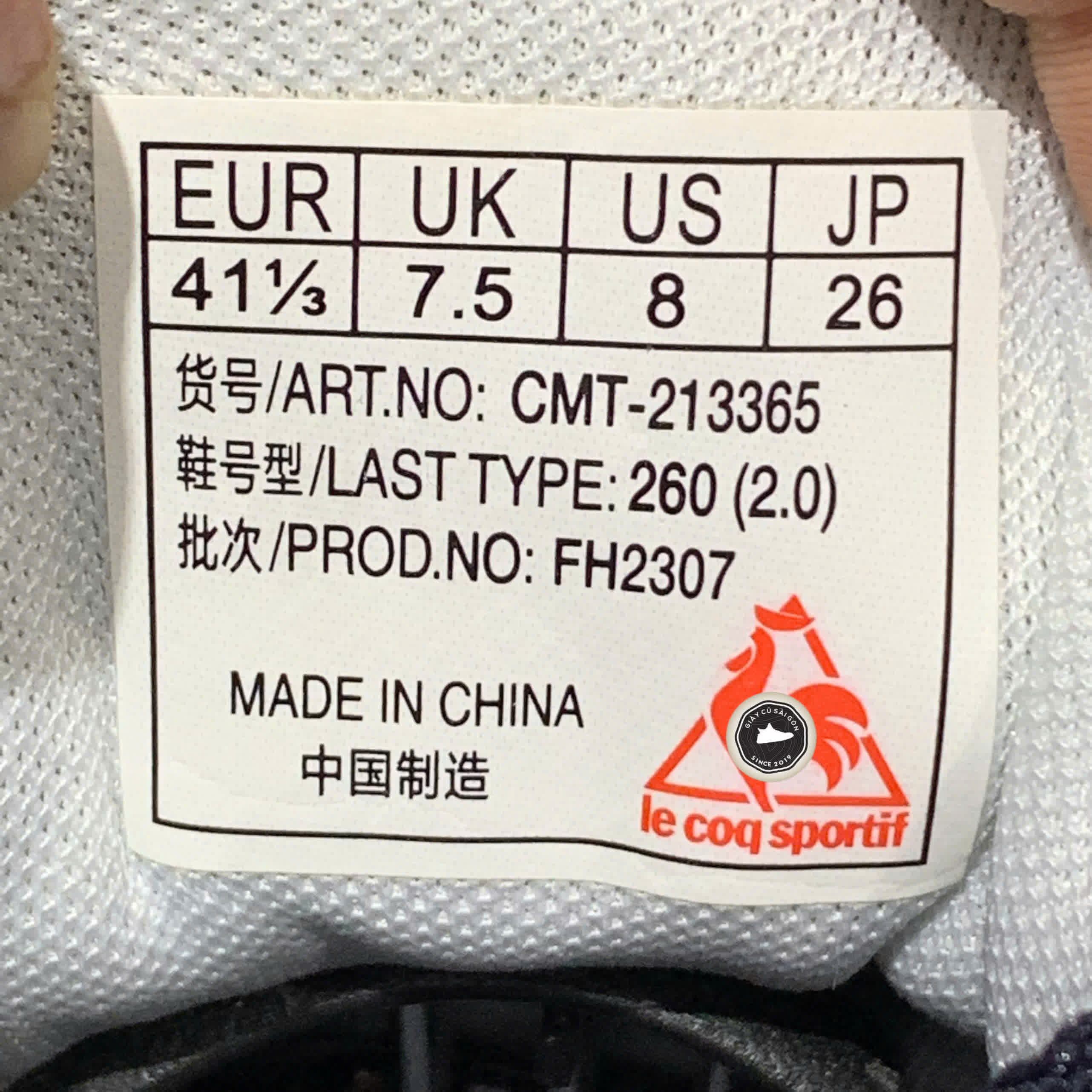 LE COQ SPORTIF QL1QGC12-NV - SIZE 41 1/3 - GIÀY 2HAND CHÍNH HÃNG
