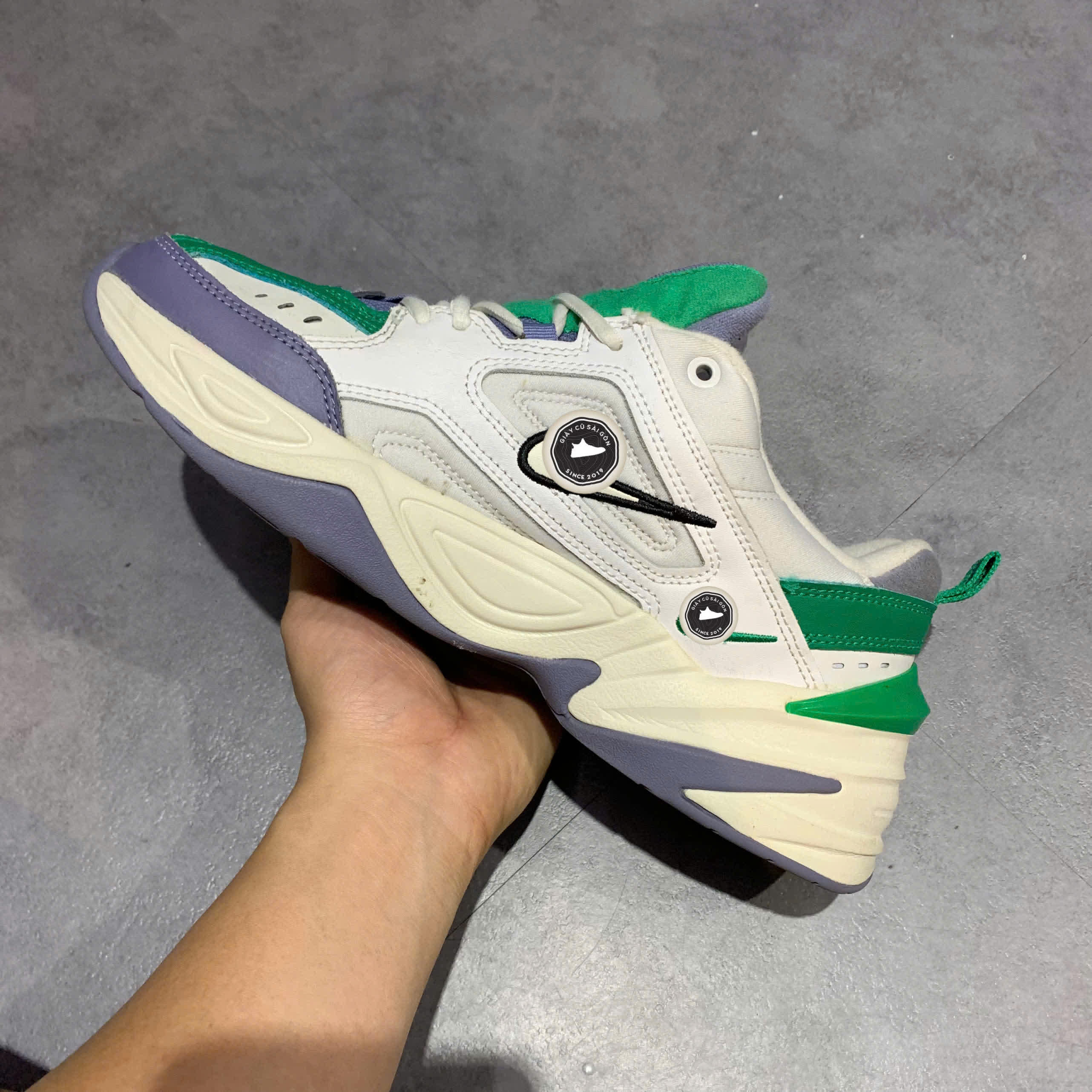 👟 NIKE M2K TEKNO WHITE GREEN SIZE 42 - GIÀY 2HAND CHÍNH HÃNG 👟👟 NIKE M2K TEKNO WHITE GREEN SIZE 42 - GIÀY 2HAND CHÍNH HÃNG 👟