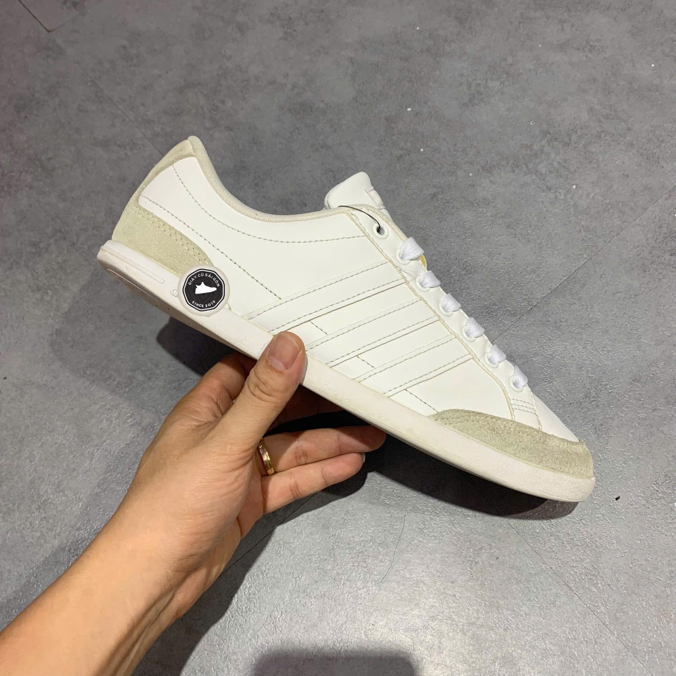 ADIDAS CAFLAIRE 'WHITE' – EG4303 – SIZE 42 2/3 – GIÀY 2HAND CHÍNH HÃNG