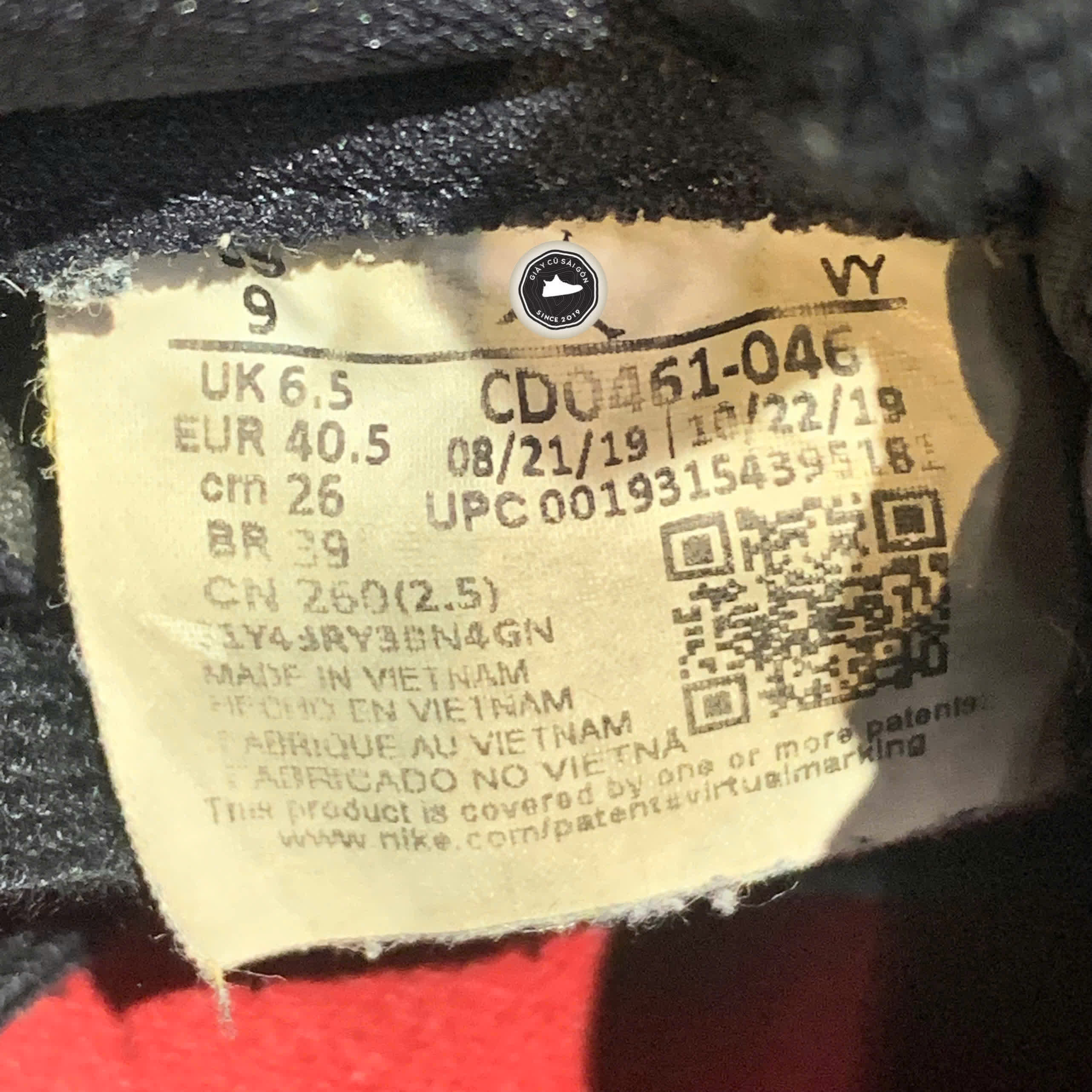 👟 NIKE AIR JORDAN 1 HIGH OG "UNC TO CHICAGO" CD0461-046 – SIZE 40.5 – GIÀY 2HAND