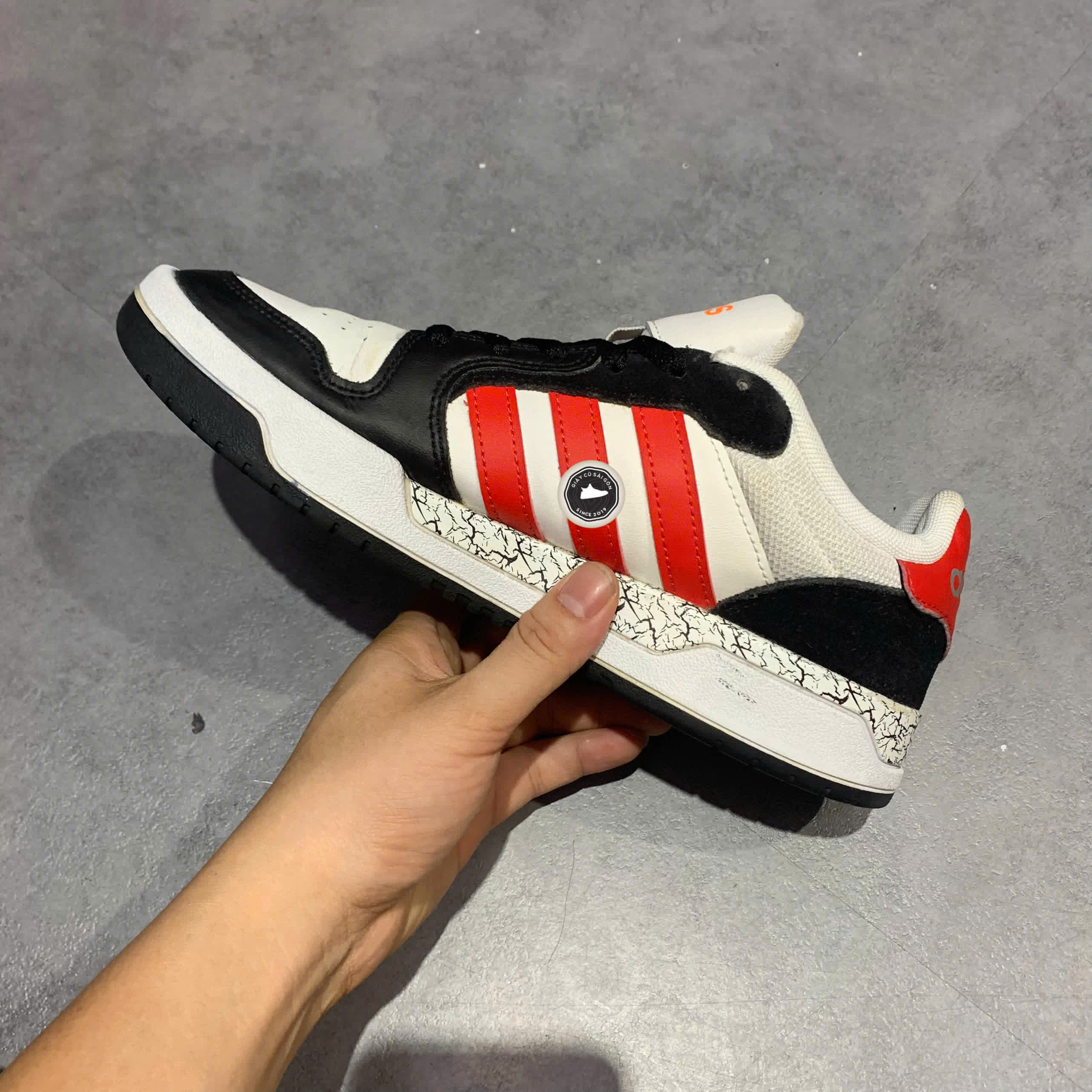 ADIDAS ENTRAP 'WHITE VIVID RED' - FZ1117 - GIÀY 2HAND CHÍNH HÃNG