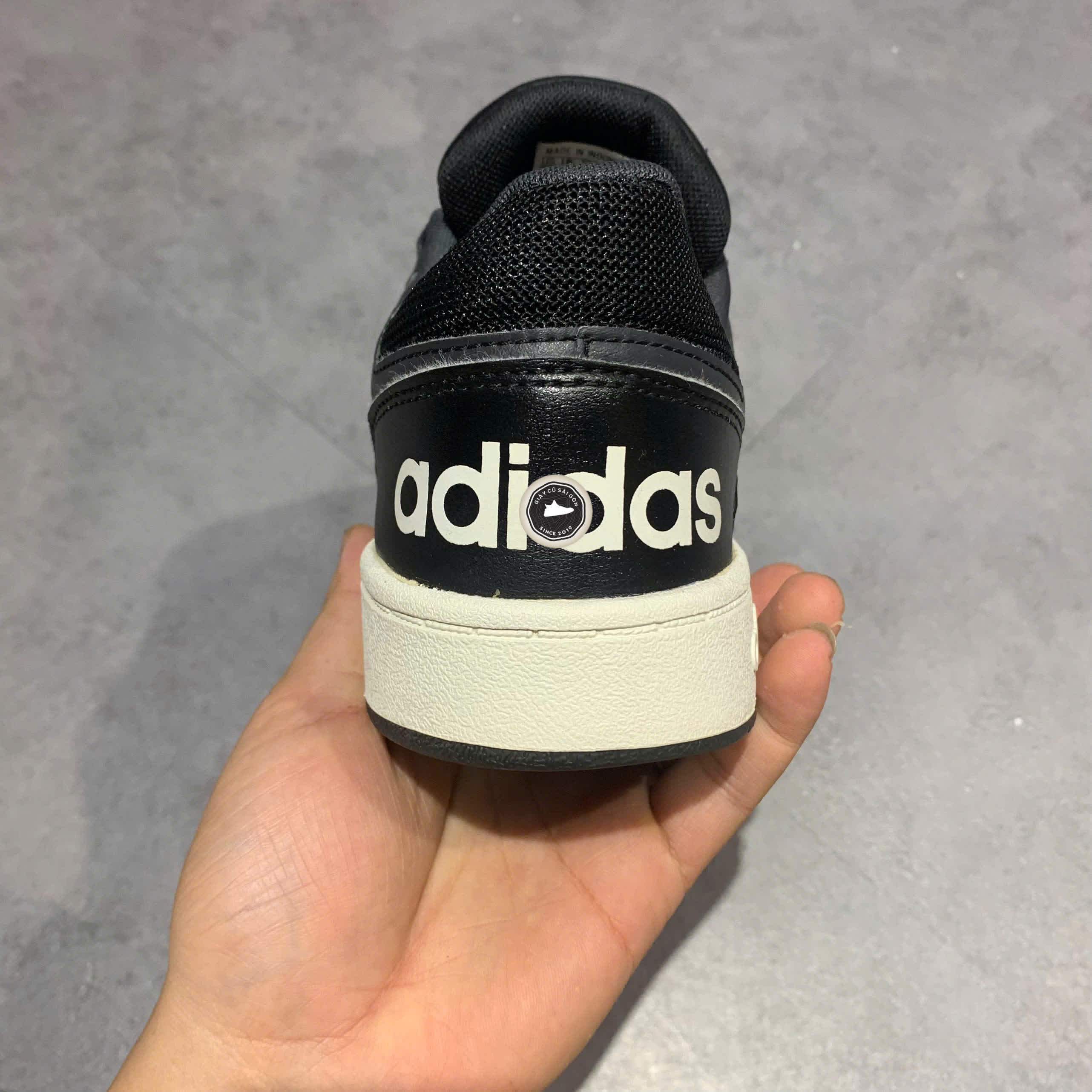 ADIDAS HOOPS 2.0 'CORE BLACK CARBON' - B44699 - GIÀY 2HAND CHÍNH HÃNG