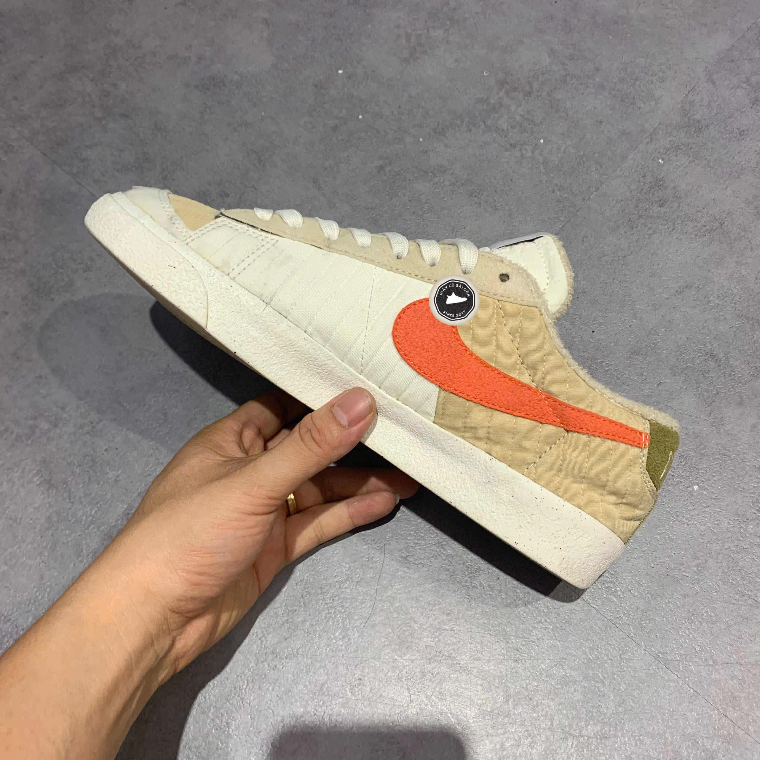 NIKE BLAZER LOW '77 PREMIUM 'TOASTY – DD8026-100 SIZE 40.5 GIÀY 2HAND CHÍNH HÃNG