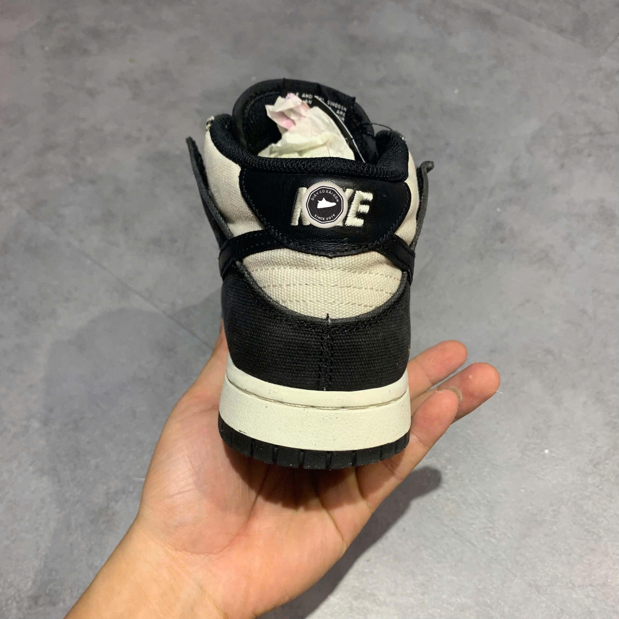 NIKE DUNK MID “CANVAS PANDA” – DV0830-102 – GIÀY 2HAND CHÍNH HÃNG