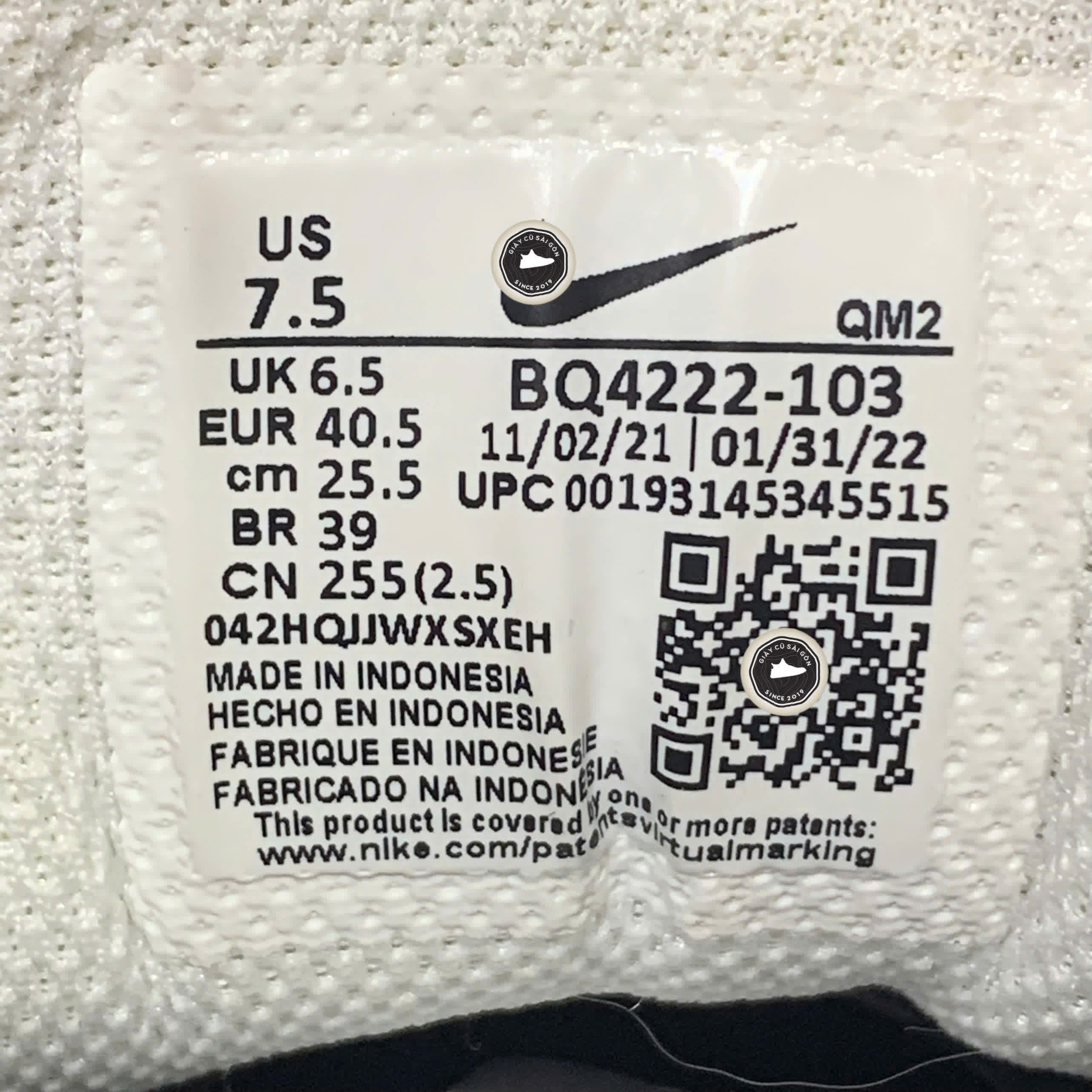 NIKE COURT ROYALE AC – BQ4222-103 – GIÀY 2HAND CHÍNH HÃNG