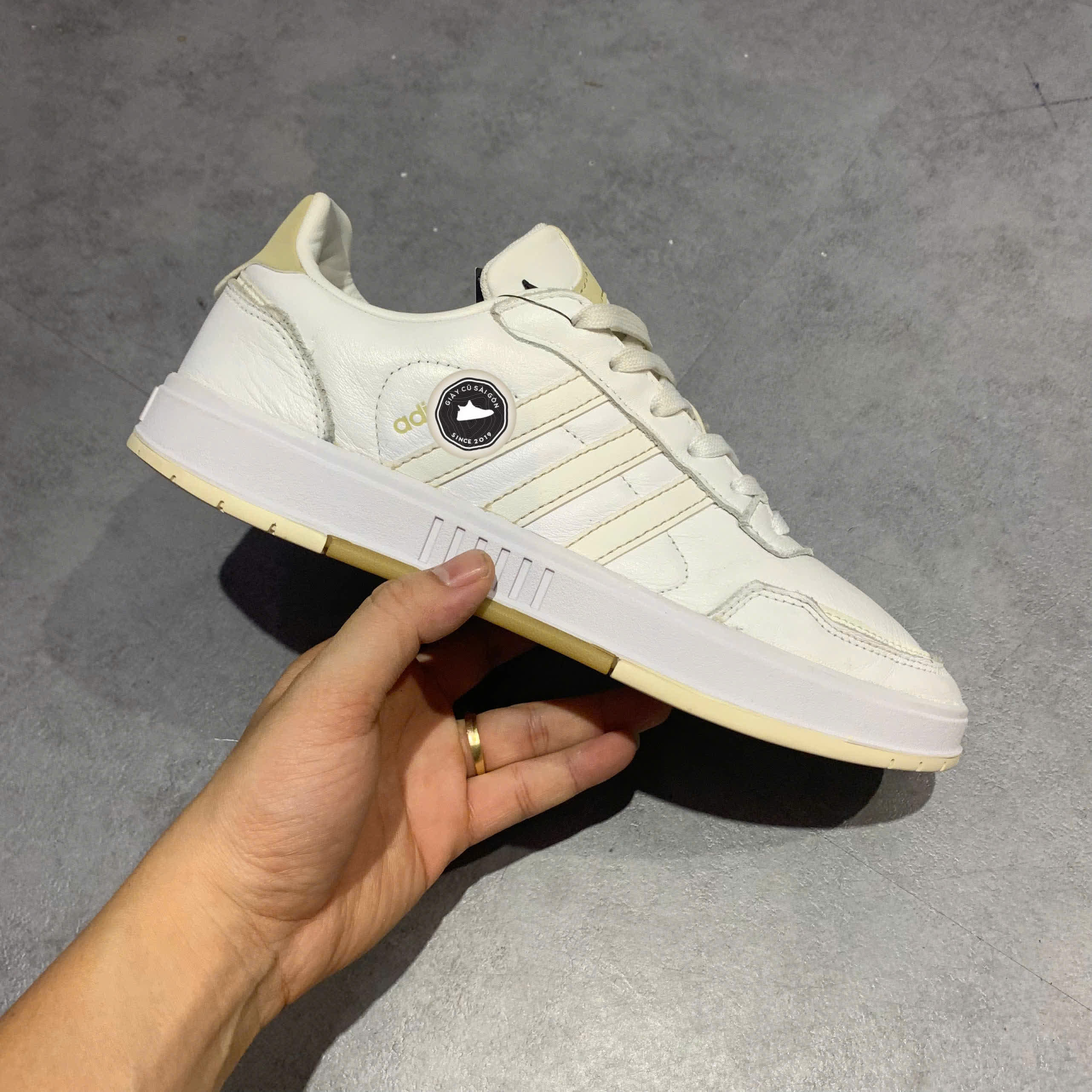 ADIDAS NEO COURTMASTER 'WHITE BROWN' – FY8140 – GIÀY 2HAND CHÍNH HÃNG