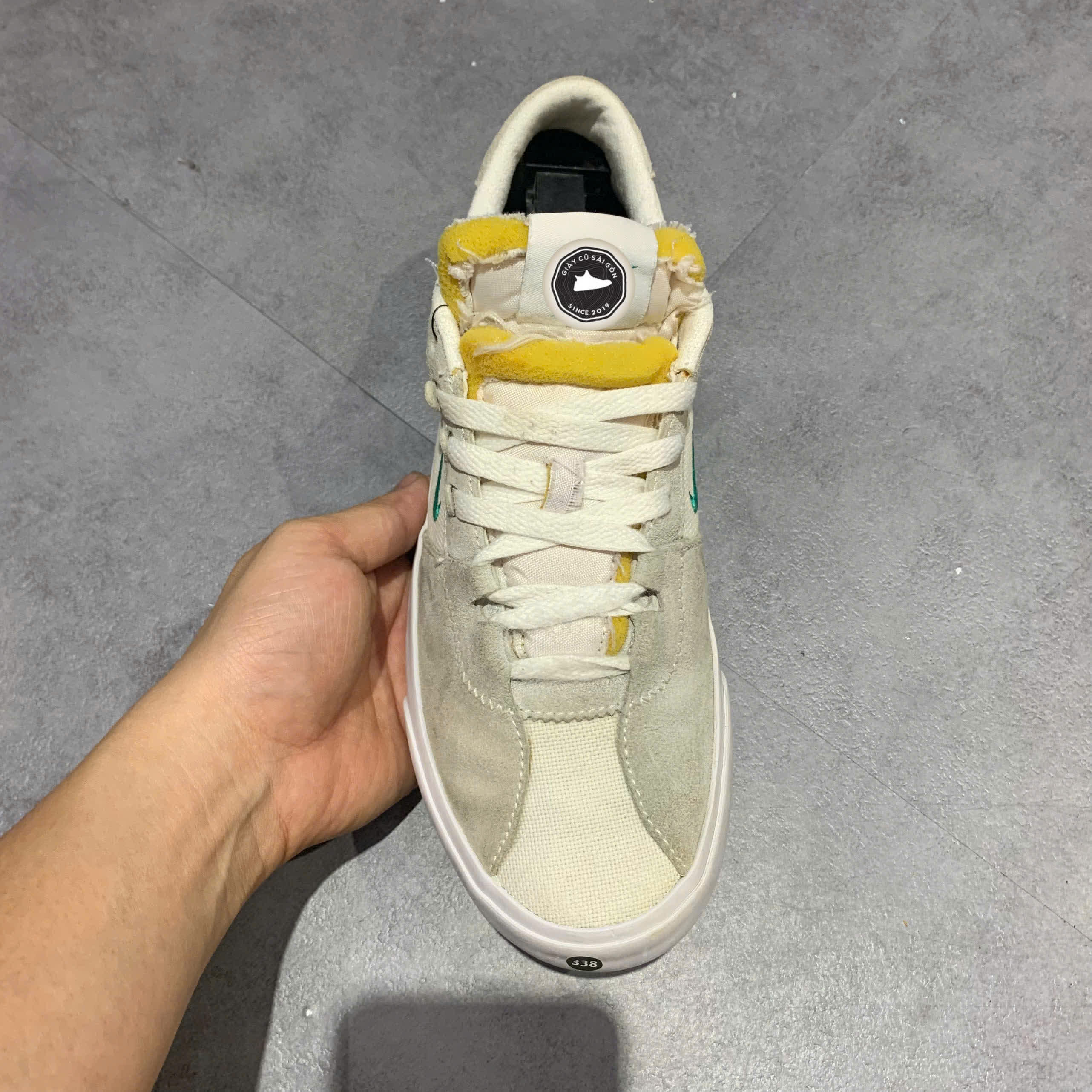 NIKE SB ZOOM BRUIN EDGE 'WHITE NEPTUNE GREEN' – CD5036 100 – GIÀY 2HAND CHÍNH HÃNG