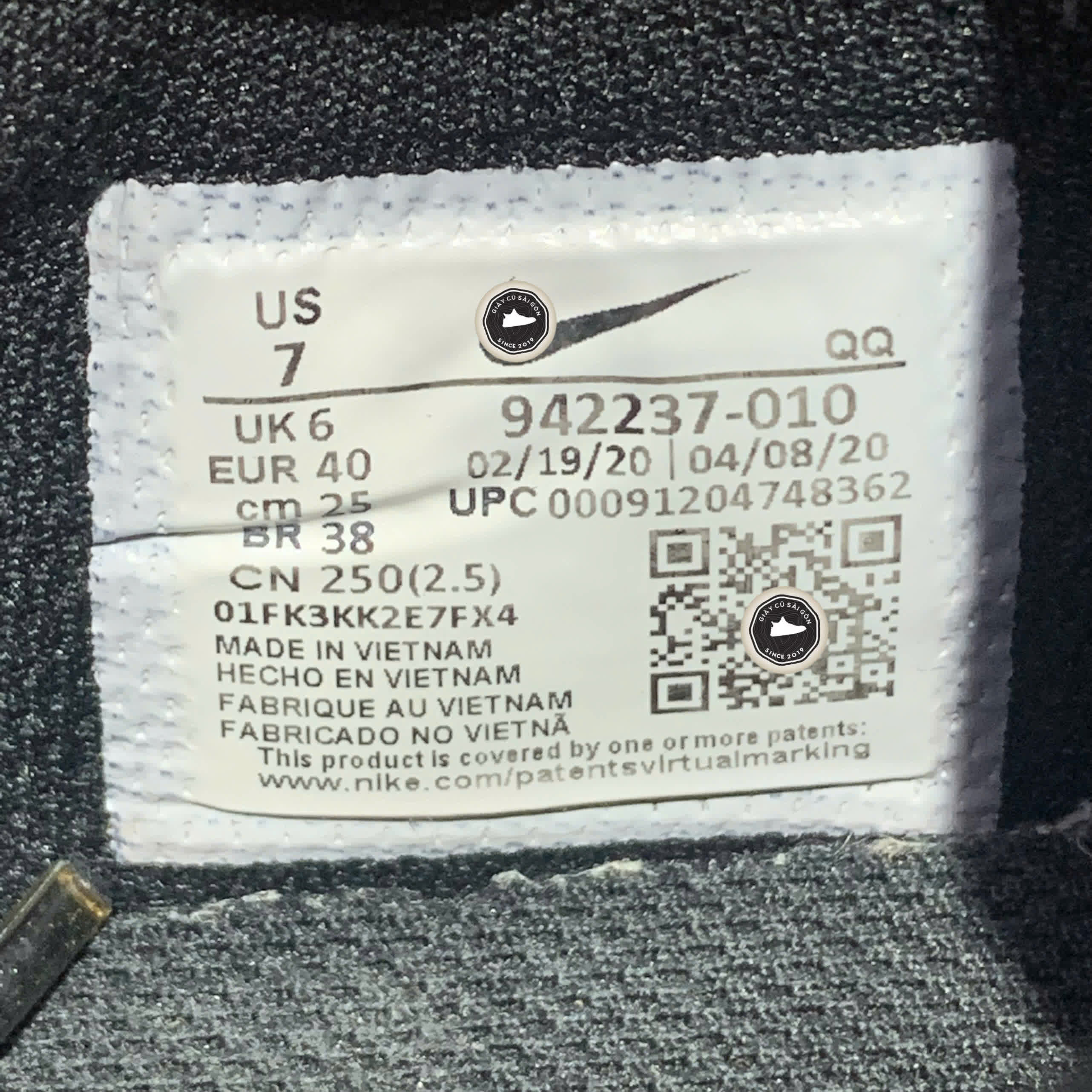 NIKE SB DELTA FORCE VULC 'BLACK WHITE' – 942237 010 – GIÀY 2HAND CHÍNH HÃNG