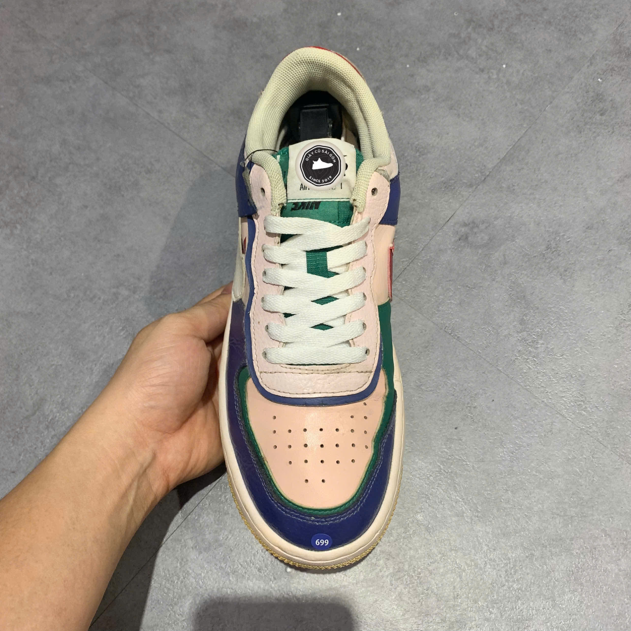 NIKE AIR FORCE 1 SHADOW 'MYSTIC NAVY' – CI0919 400 – GIÀY 2HAND CHÍNH HÃNG