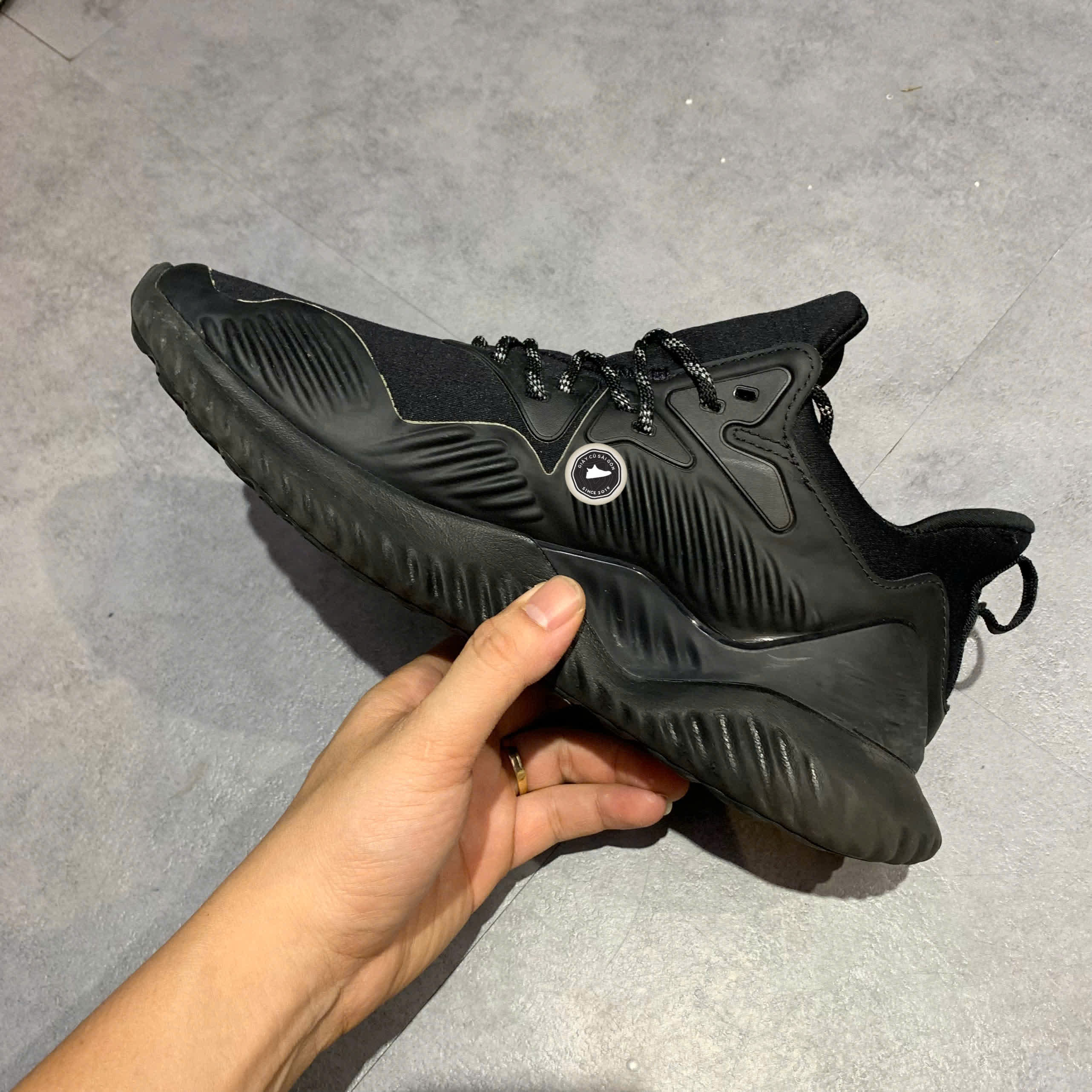 ADIDAS ALPHABOUNCE BEYOND 'BLACK GREY' – B76046 – GIÀY 2HAND CHÍNH HÃNG