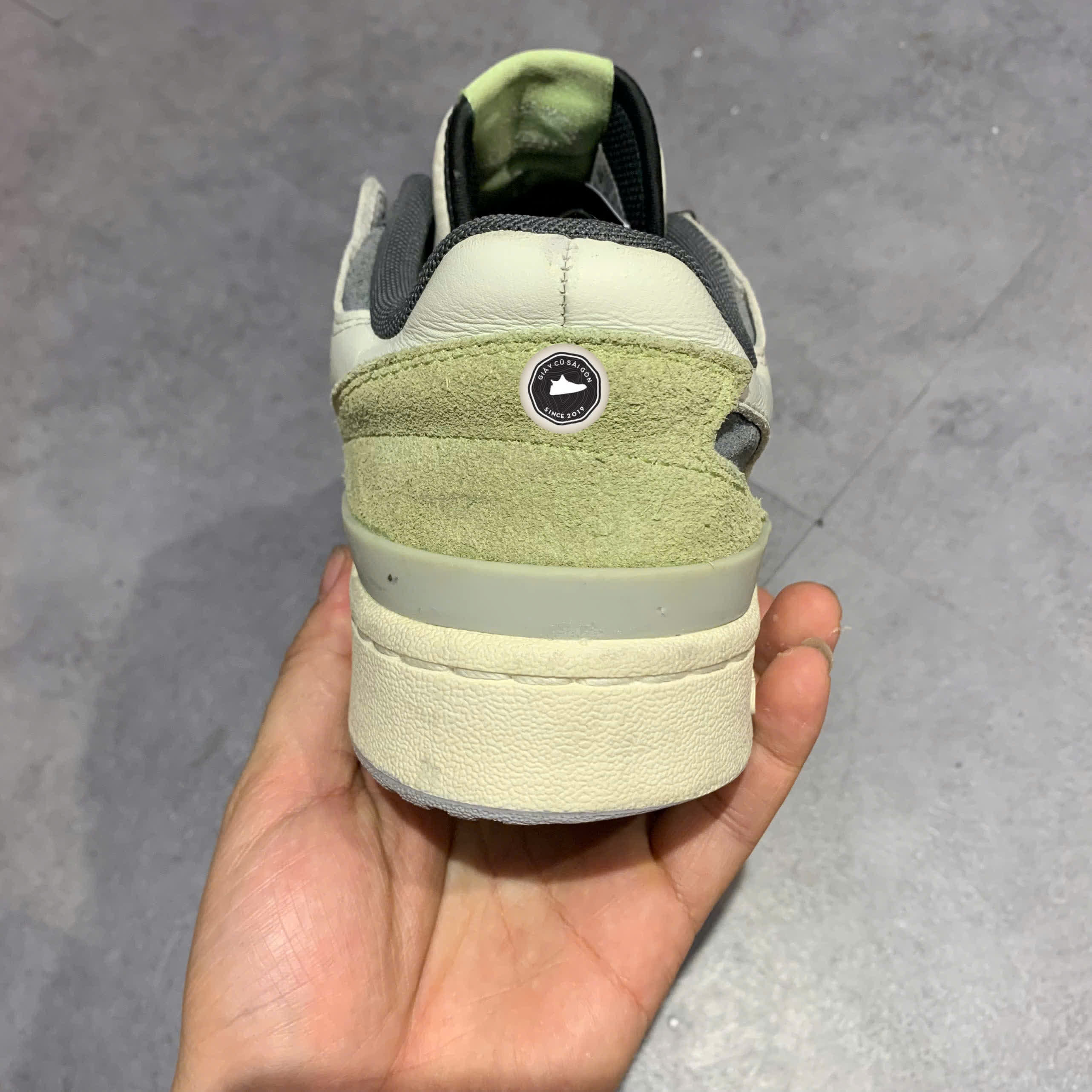 ADIDAS ORIGINALS FORUM LOW WHITE GREEN GREY SHOES – GIÀY 2HAND