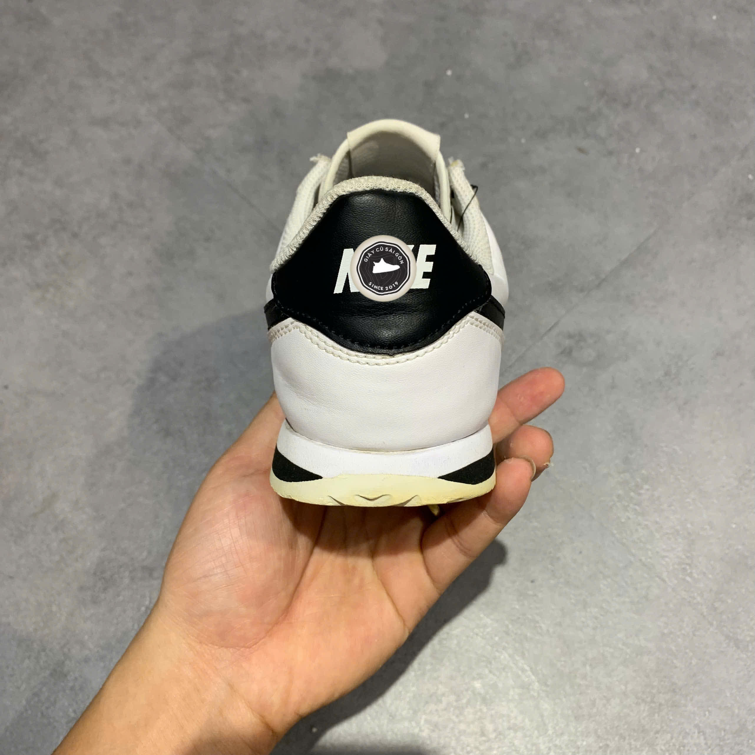 NIKE CLASSIC CORTEZ LEATHER 'WHITE BLACK' 904764 102 – GIÀY 2HAND