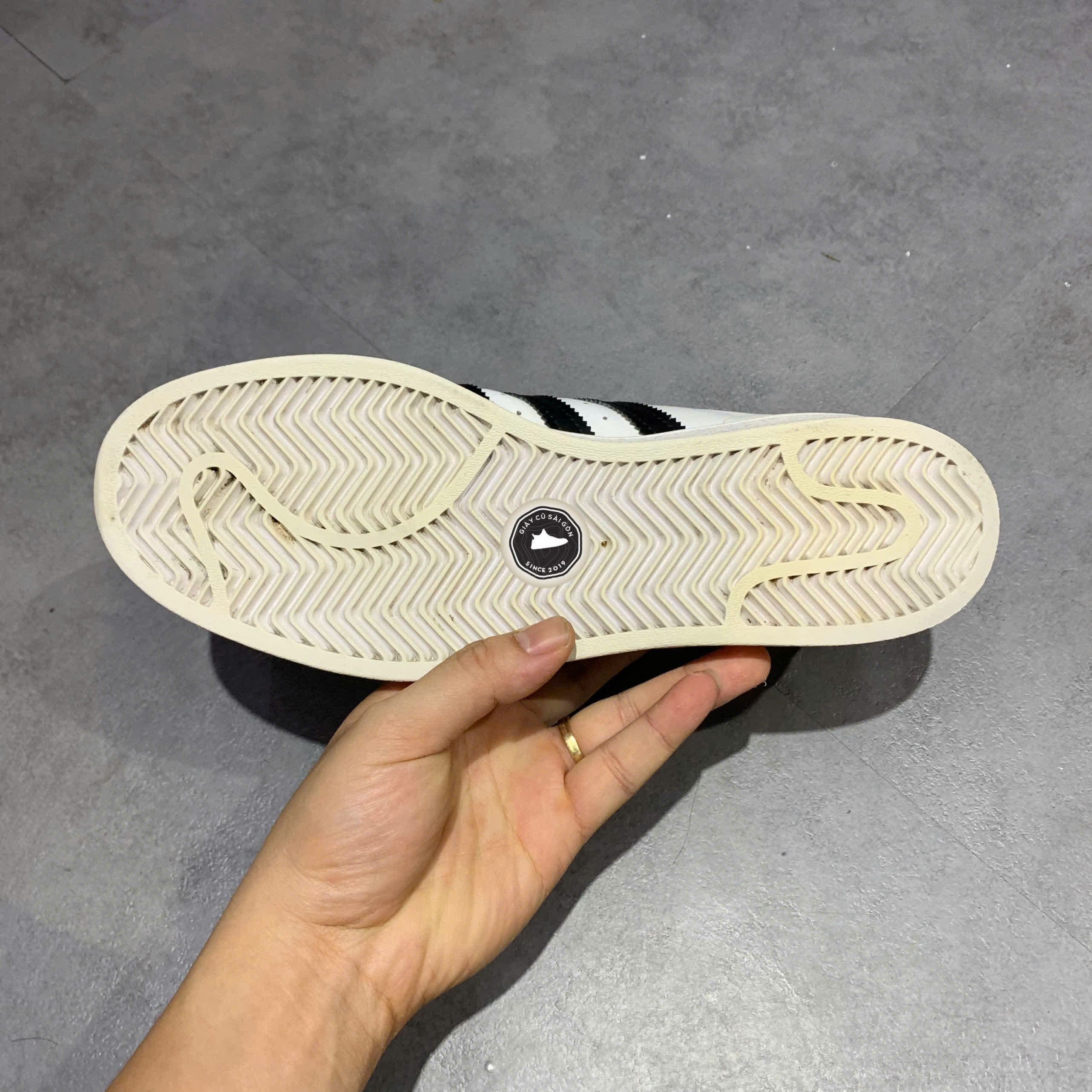 ADIDAS SUPERSTAR 'WHITE BLACK' – EG4958 – GIÀY 2HAND CHÍNH HÃNG