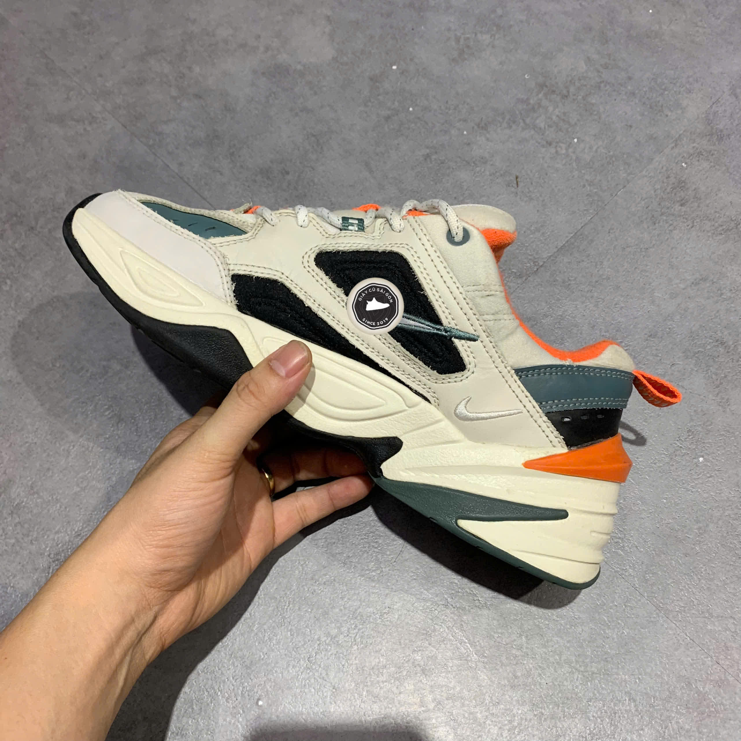 NIKE M2K TEKNO 'LIGHT BONE' CI2969-001 SIZE 41 GIÀY 2HAND CHÍNH HÃNG
