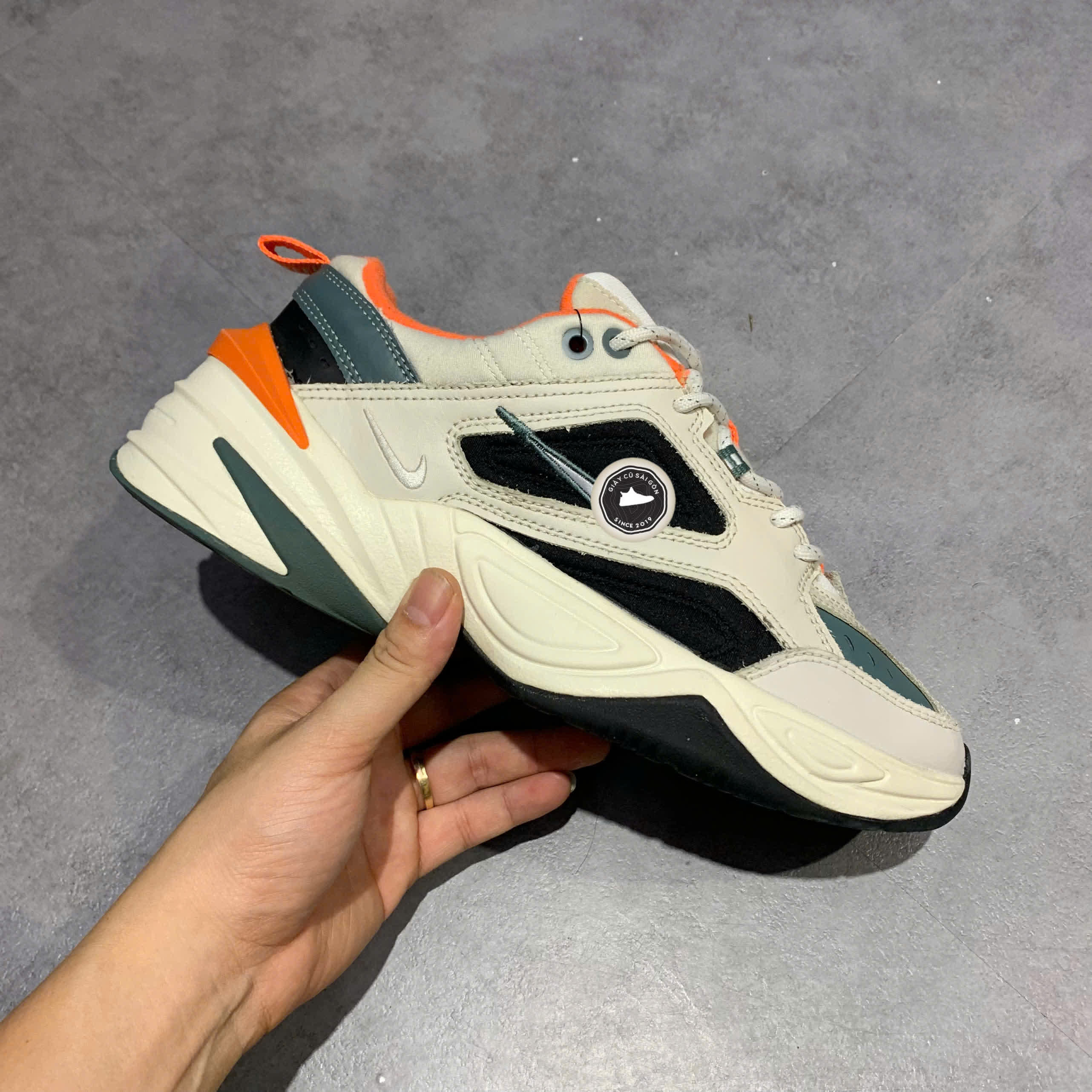 NIKE M2K TEKNO 'LIGHT BONE' CI2969-001 SIZE 41 GIÀY 2HAND CHÍNH HÃNG