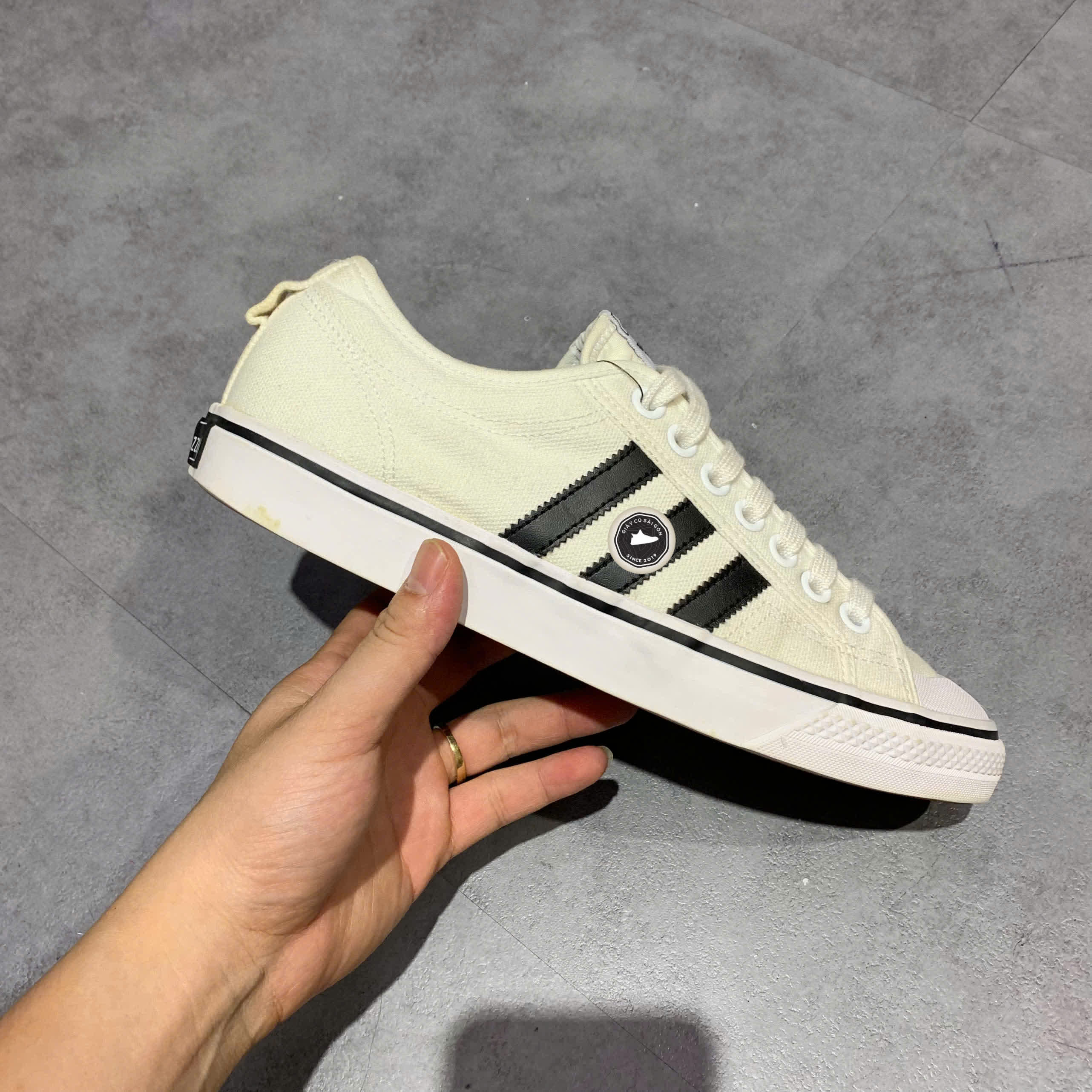 ADIDAS NIZZA 'CLOUD WHITE/CORE BLACK' CQ2333 – GIÀY 2HAND