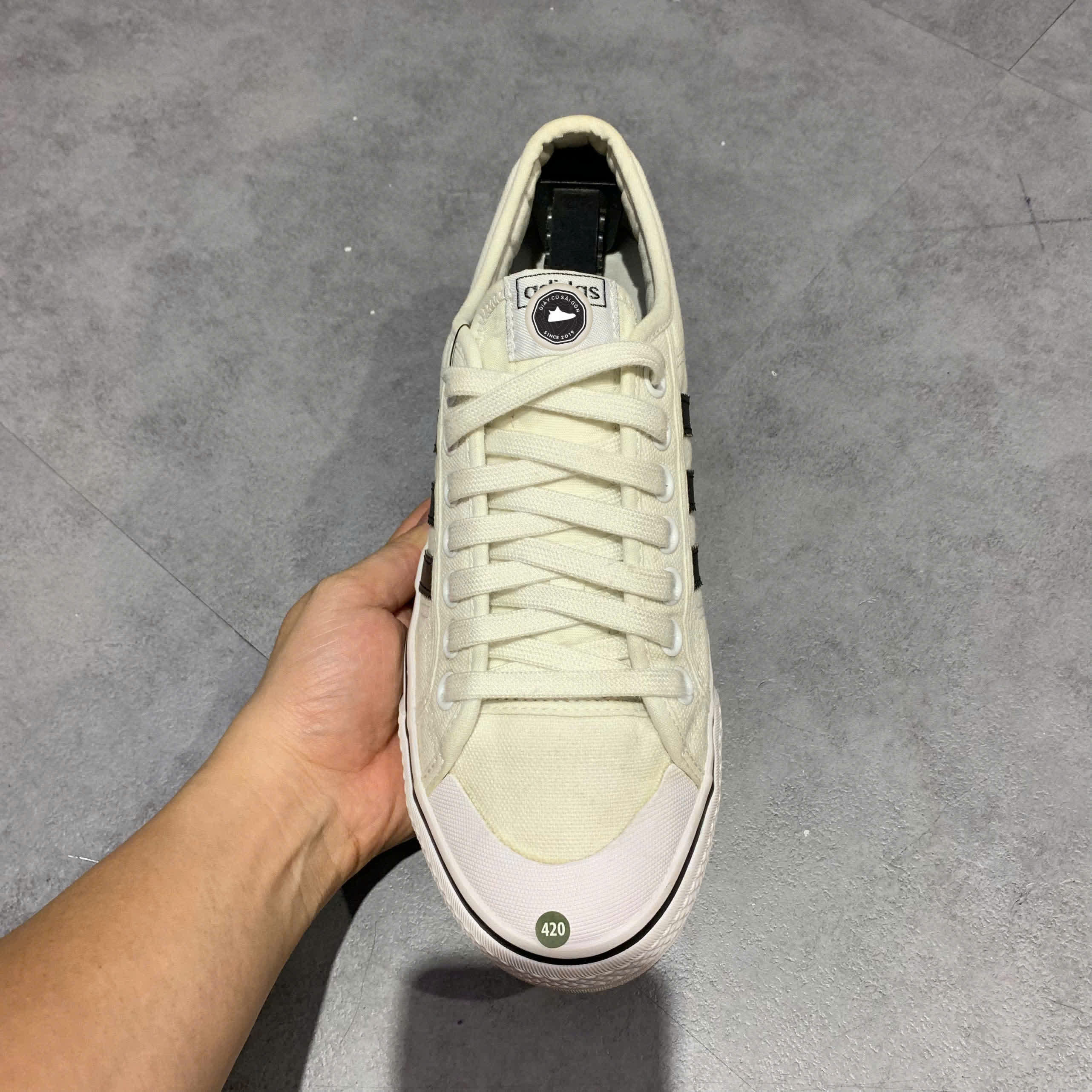 ADIDAS NIZZA 'CLOUD WHITE/CORE BLACK' CQ2333 – GIÀY 2HAND