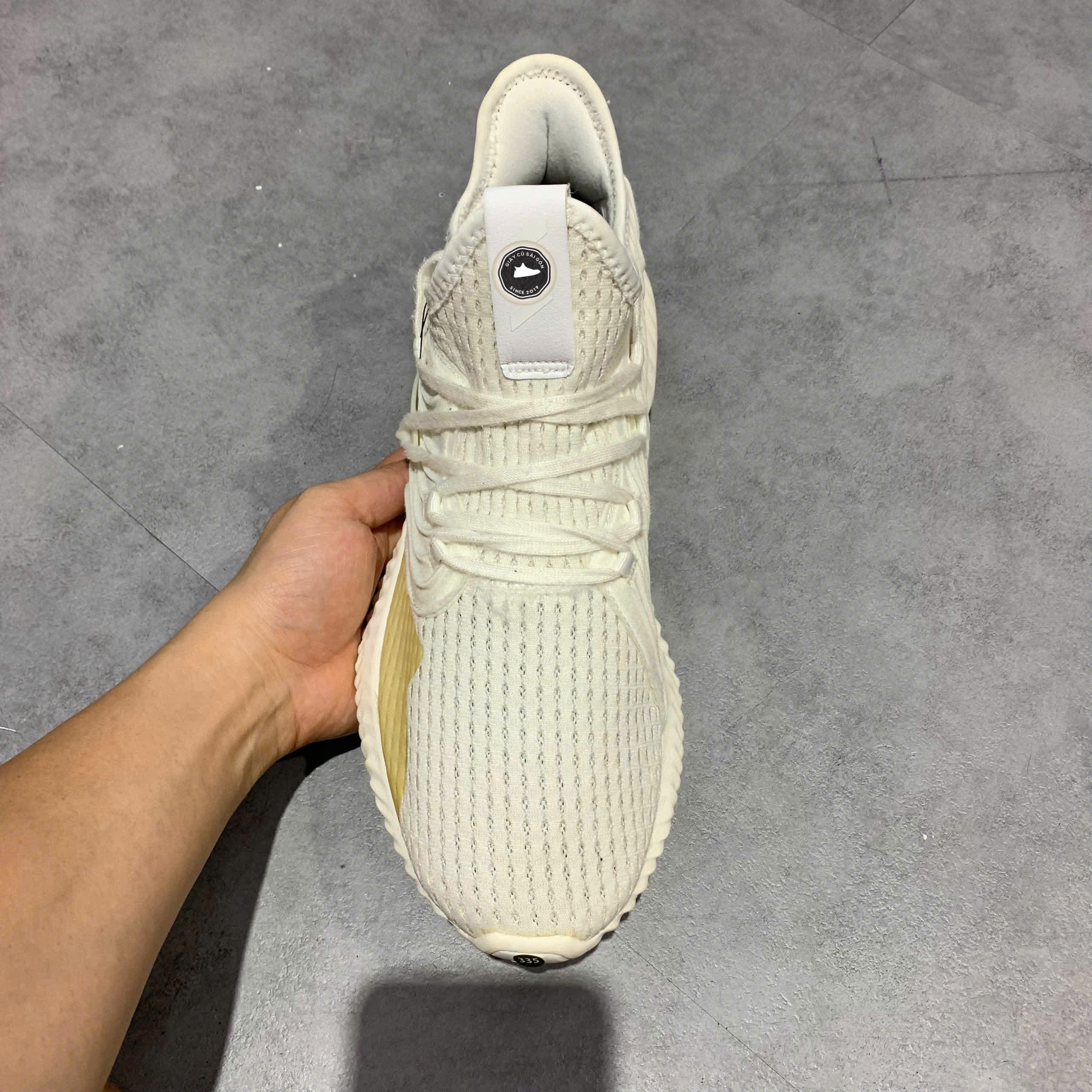 ADIDAS ALPHABOUNCE INSTINCT CC U 'FOOTWEAR WHITE' EF8260 SIZE 43 1/3 GIÀY 2HAND CHÍNH HÃNG