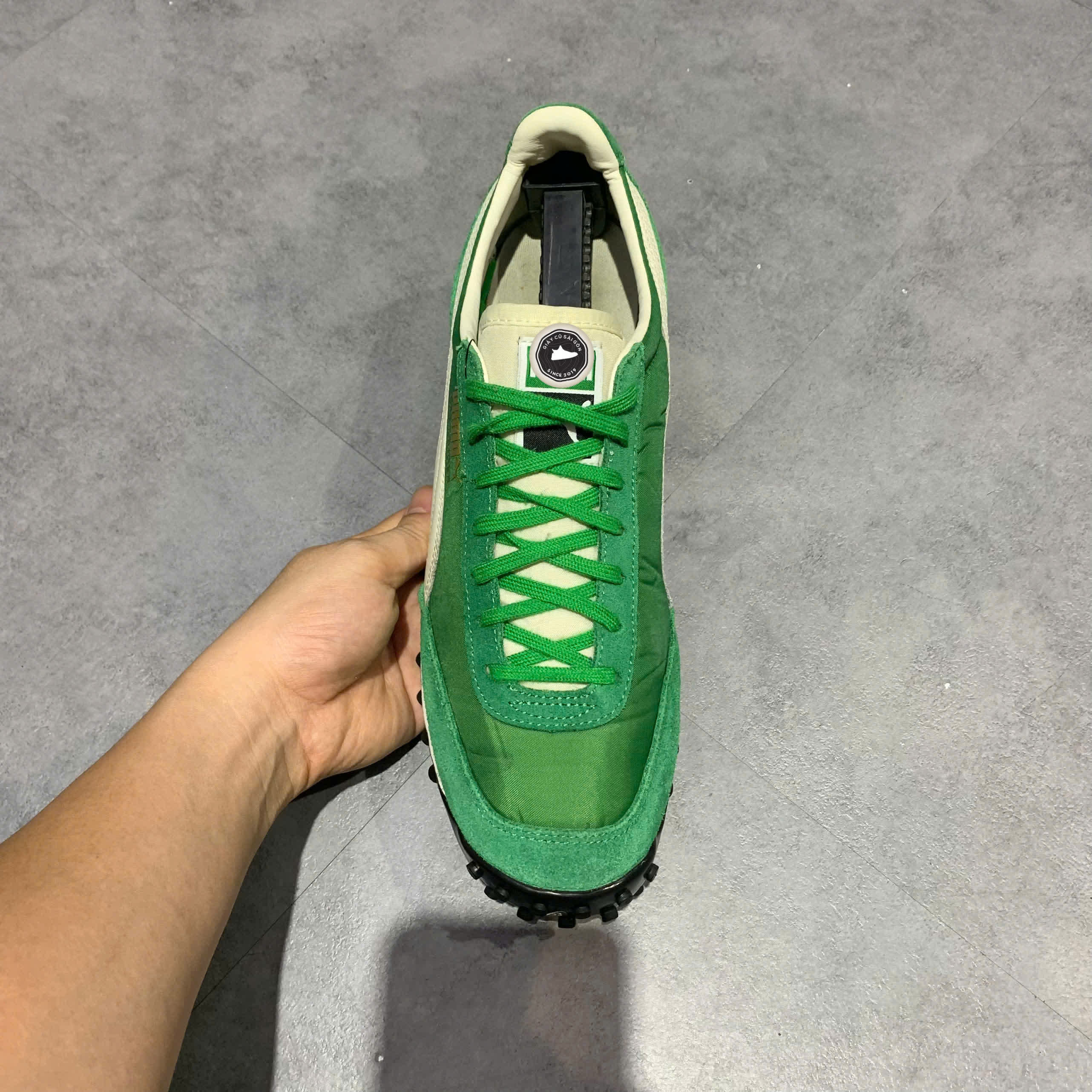 PUMA FAST RIDER OG 'GREEN WHITE' – 387323 08 – GIÀY 2HAND CHÍNH HÃNG