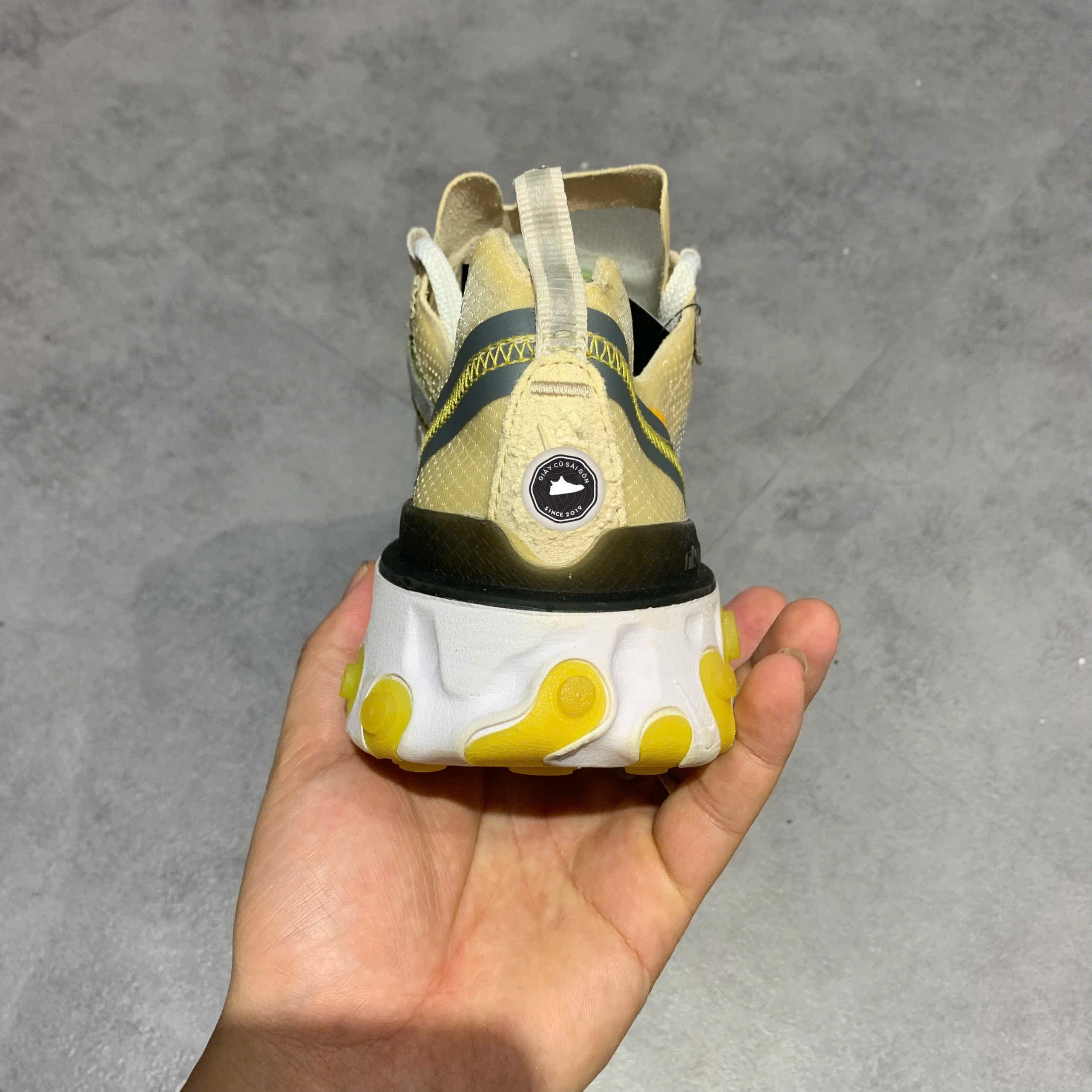 NIKE REACT ELEMENT 87 'LIGHT OREWOOD BROWN' AQ1090-101 SIZE 40.5 – GIÀY 2HAND CHÍNH HÃNG