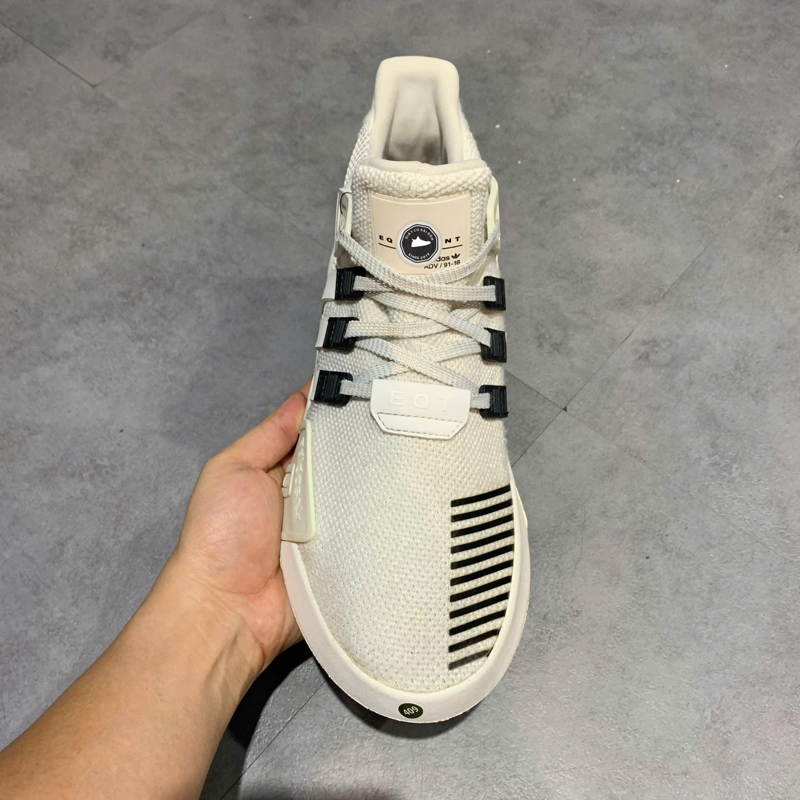 ADIDAS EQT BASK ADV 'CLOUD WHITE' - BD7772 - SIZE 41 1/3 - GIÀY 2HAND CHÍNH HÃNG
