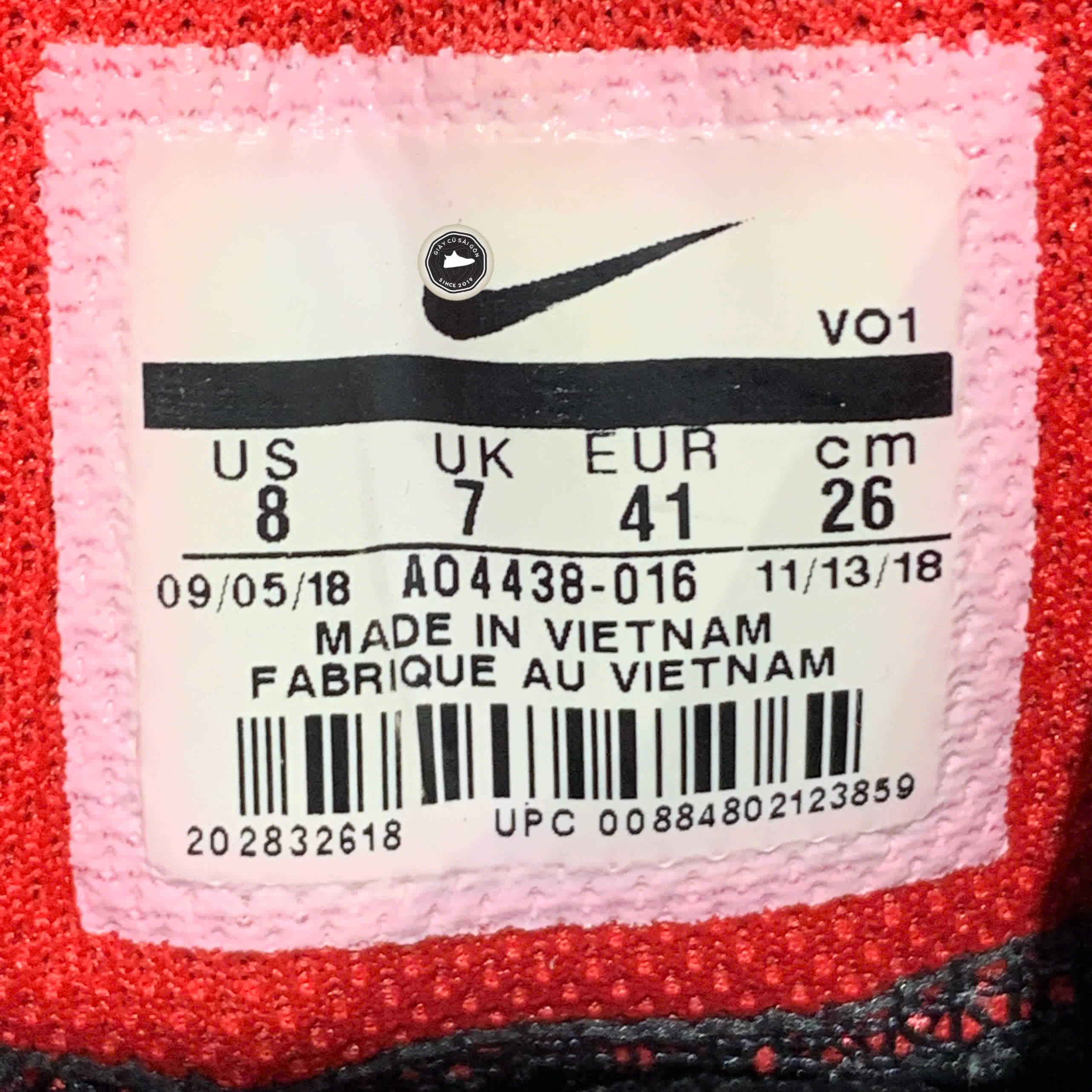 NIKE KYRIE FLYTRAP 2 EP 'BRED' AO4438-016 SIZE 41 – GIÀY 2HAND CHÍNH HÃNG