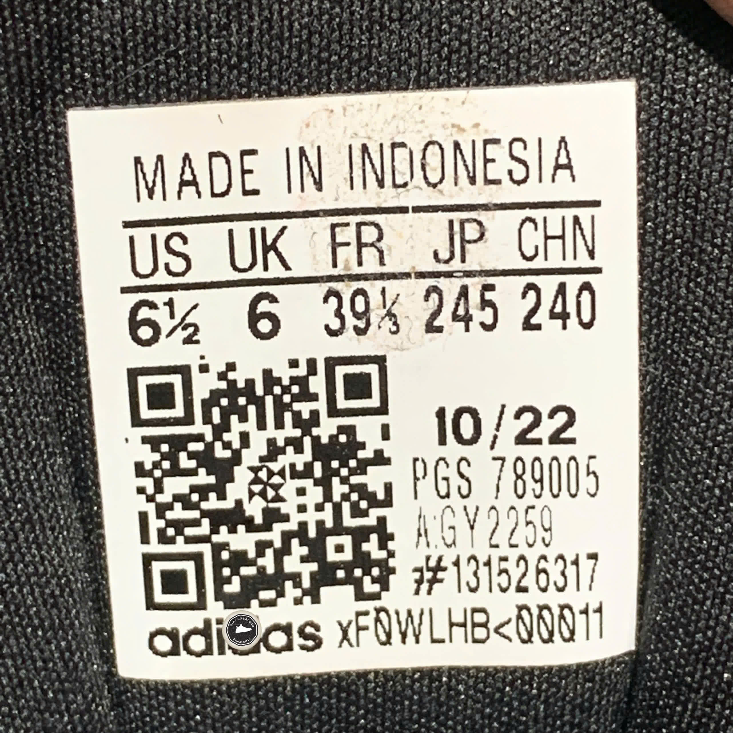 ADIDAS QUESTAR 'BLACK WHITE GREY' GY2259 SIZE 39 1/3 – GIÀY 2HAND CHÍNH HÃNG