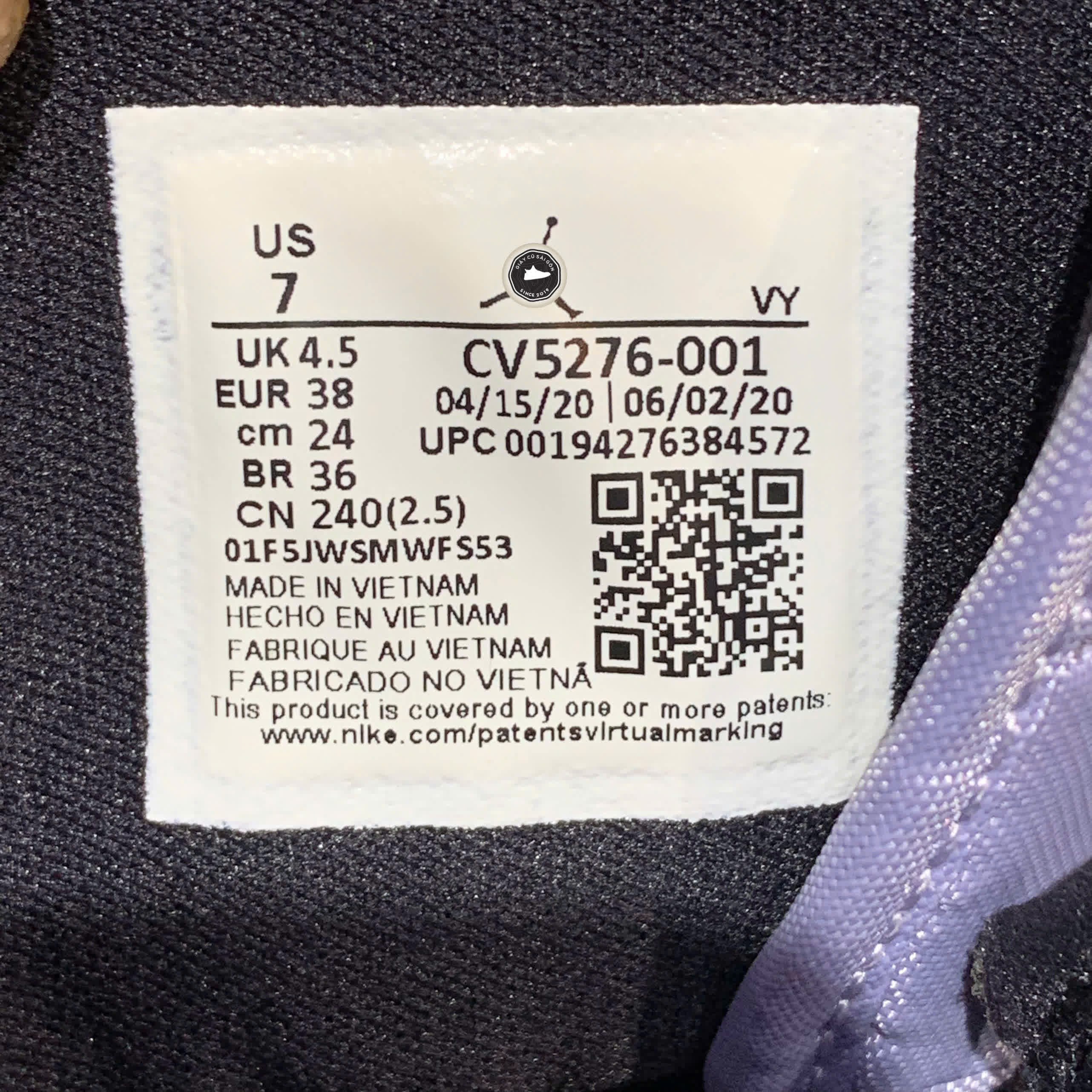 AIR JORDAN 1 MID SE 'MULTI PATENT' CV5276-001 SIZE 38 – GIÀY 2HAND CHÍNH HÃNG